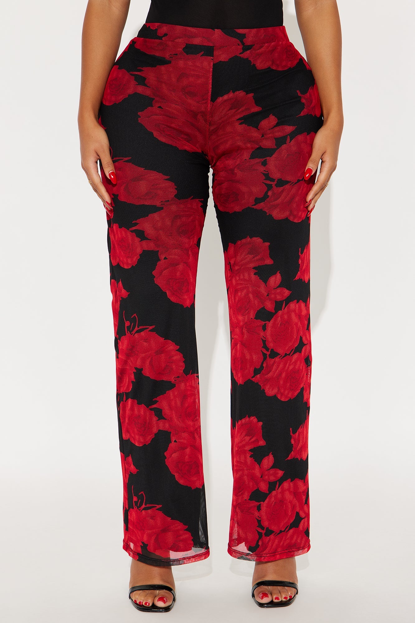 Indie Floral Mesh Pant 33″ - Black/combo