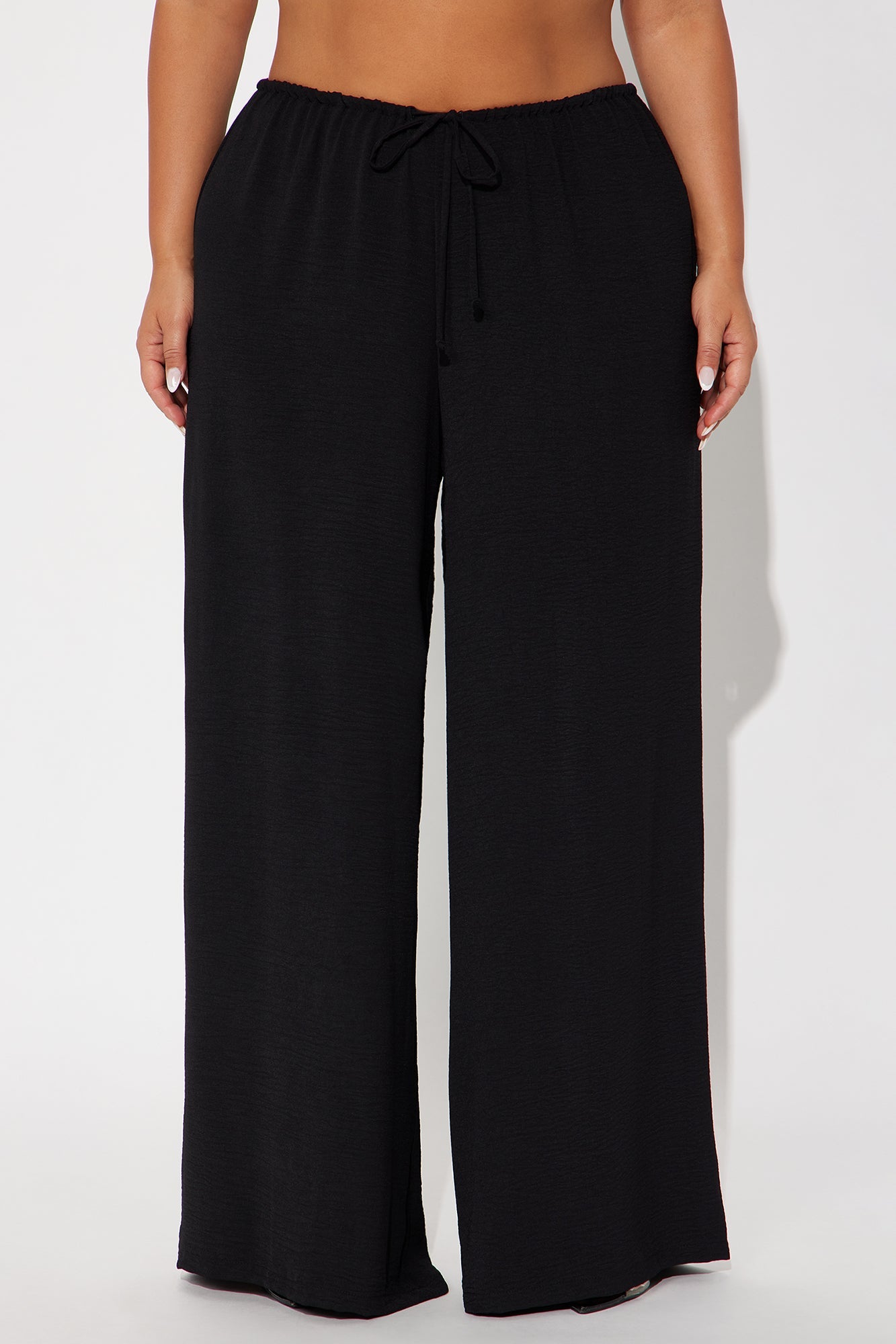 Running Errands Wide Leg Pant 32″ - Black