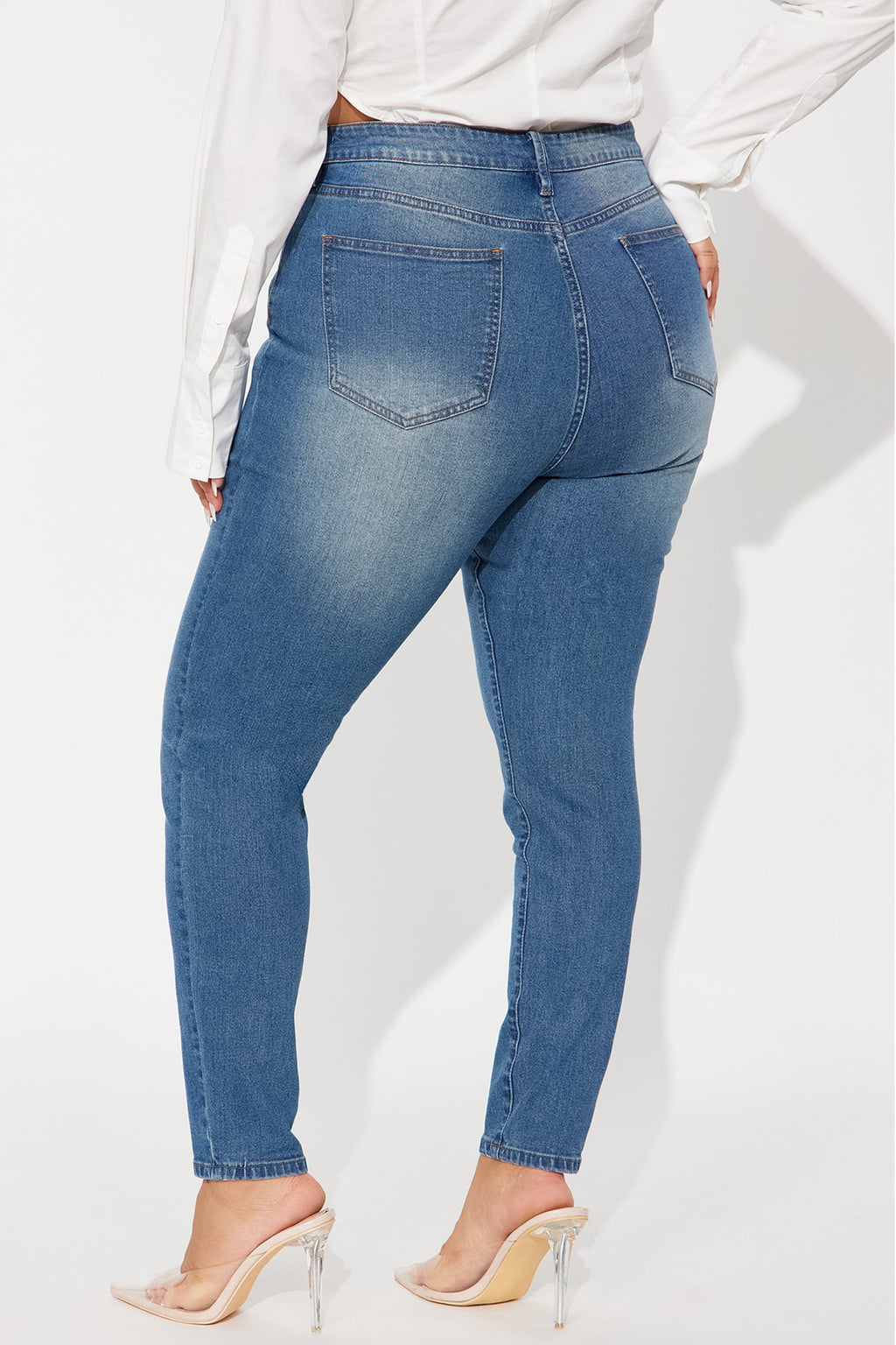 She's Fire Stretch Skinny Jeans - Vintage Wash