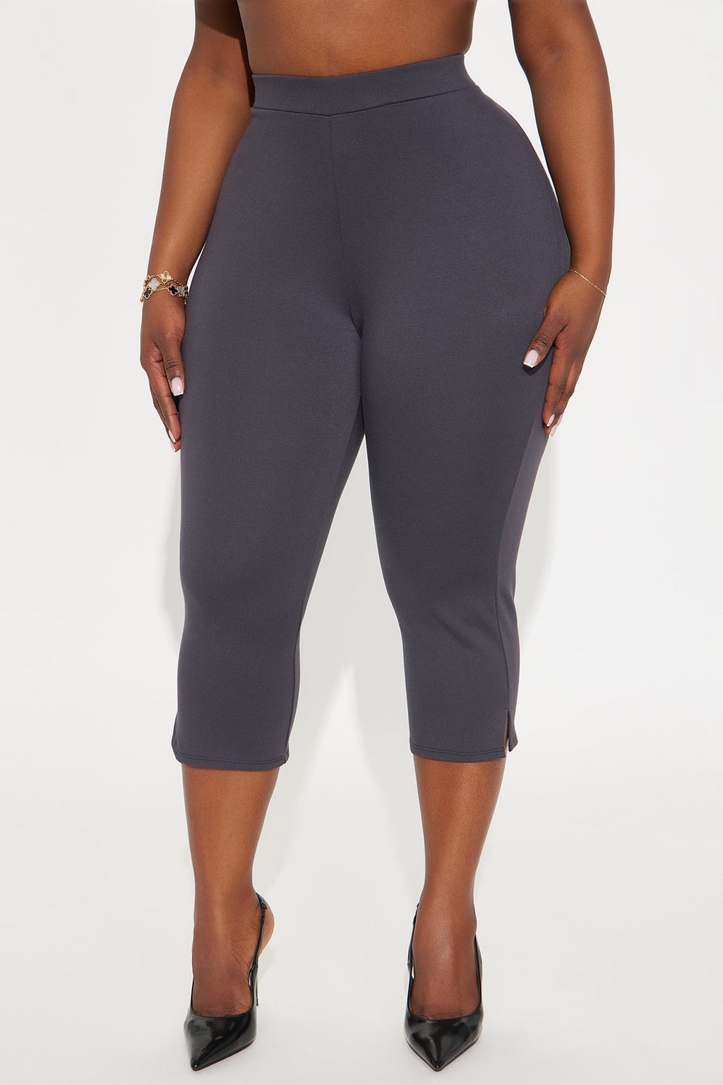 All My Potentials Capri Legging - Charcoal