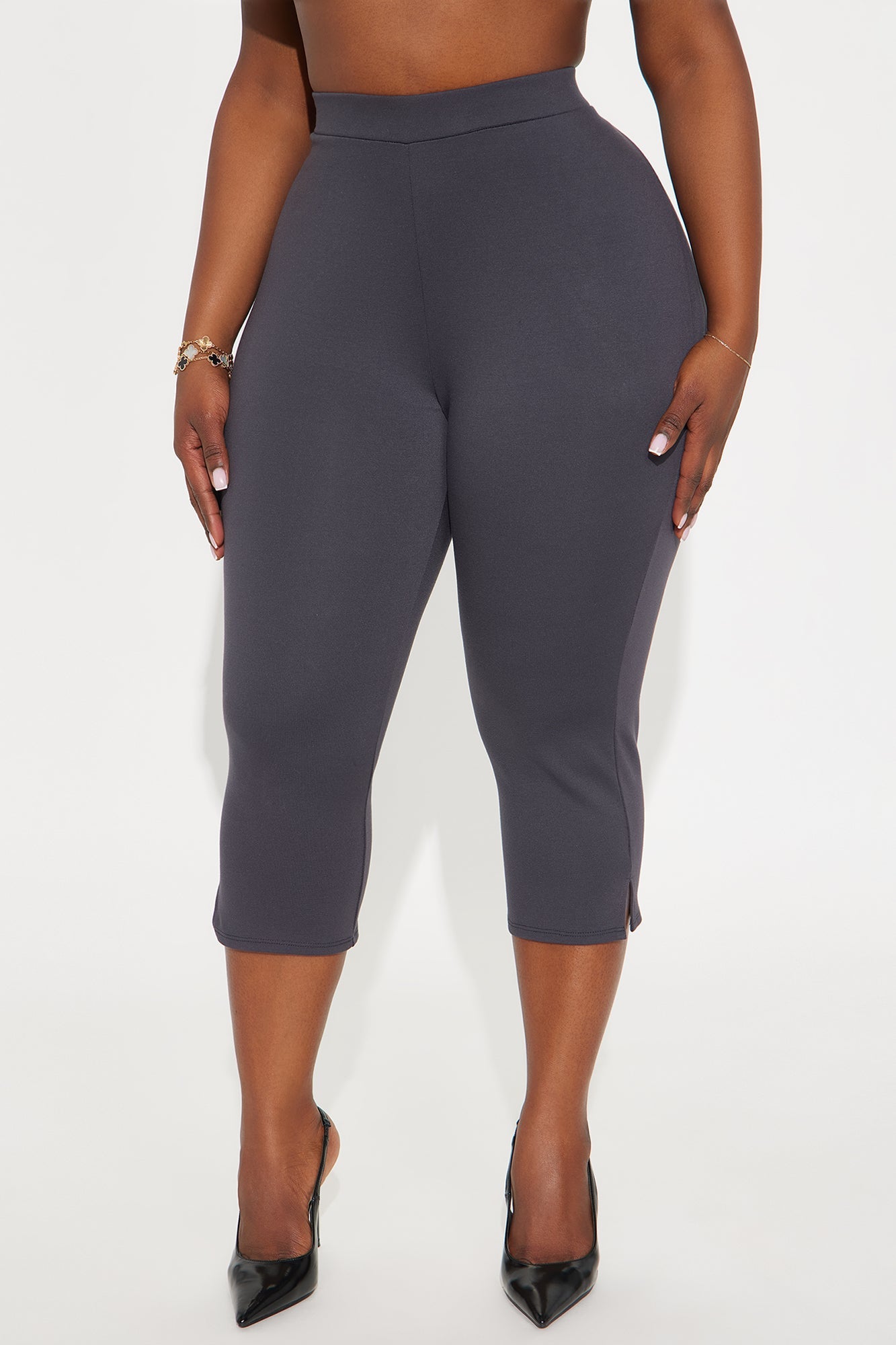 All My Potentials Capri Legging - Charcoal