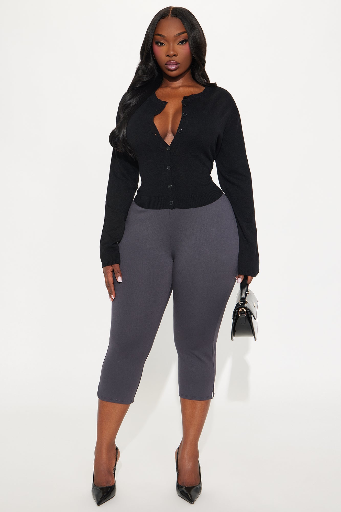 All My Potentials Capri Legging - Charcoal