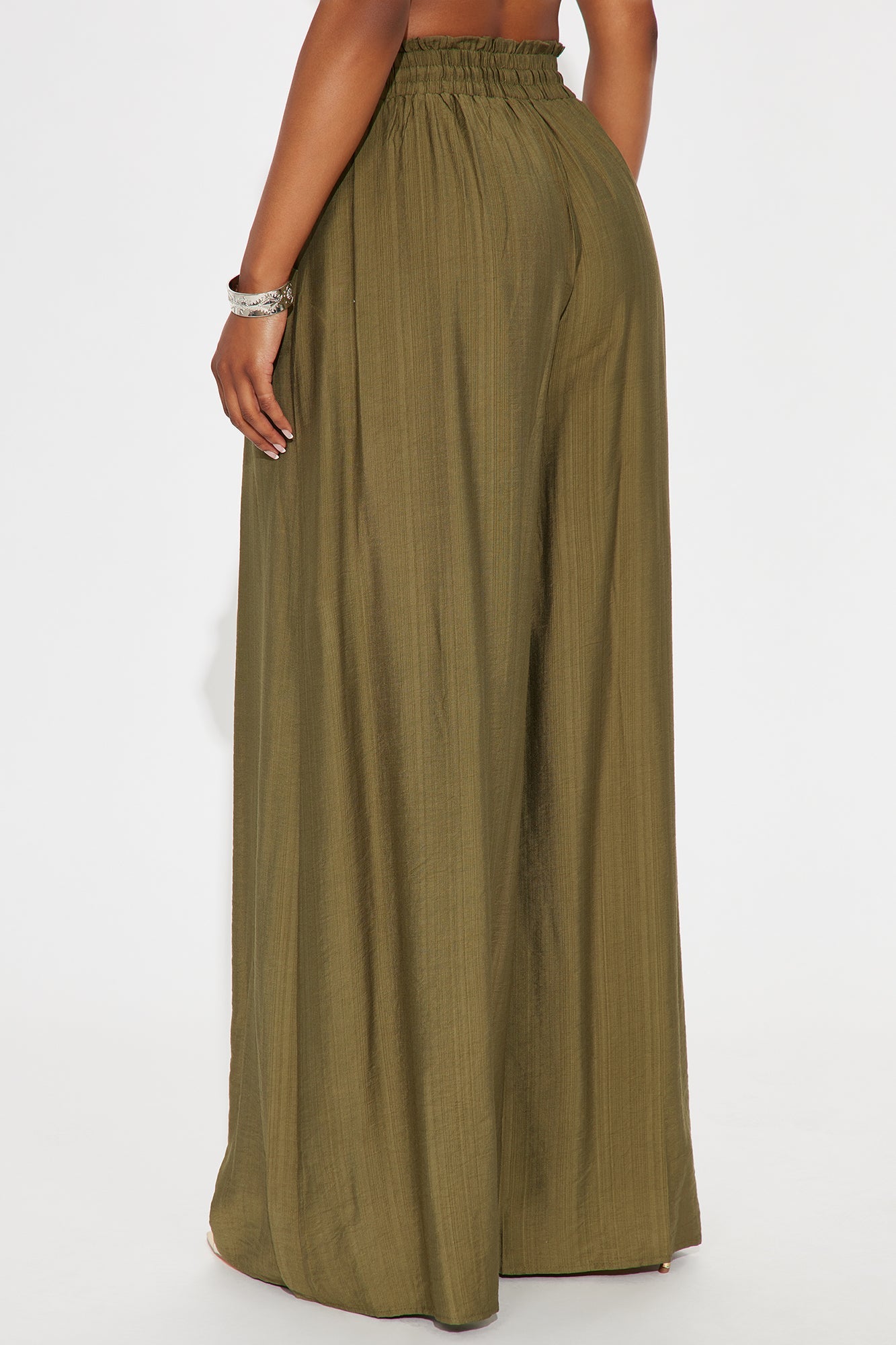 Meet At Sunset Wide Leg Pant - Olive