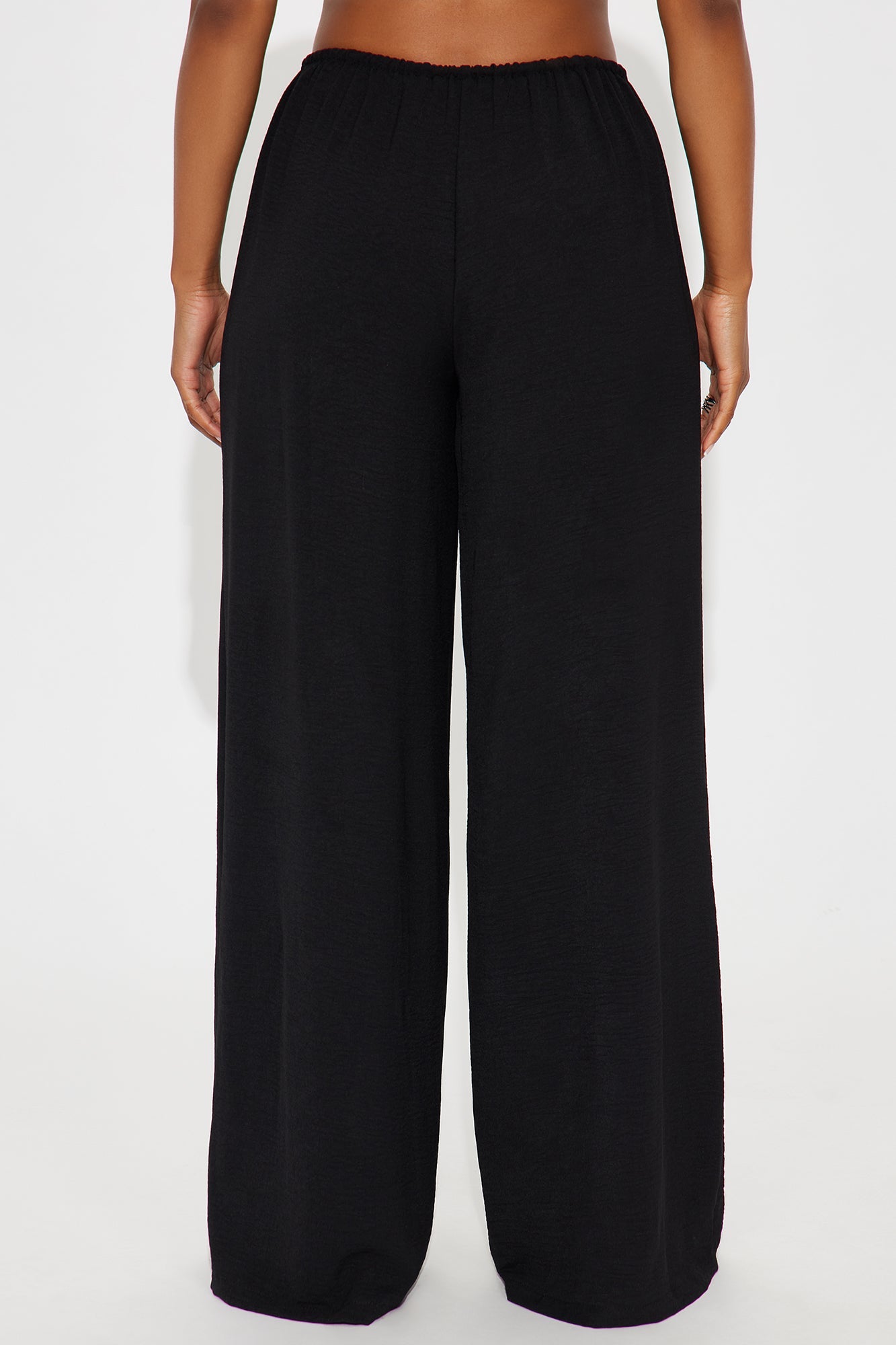 Running Errands Wide Leg Pant 32″ - Black