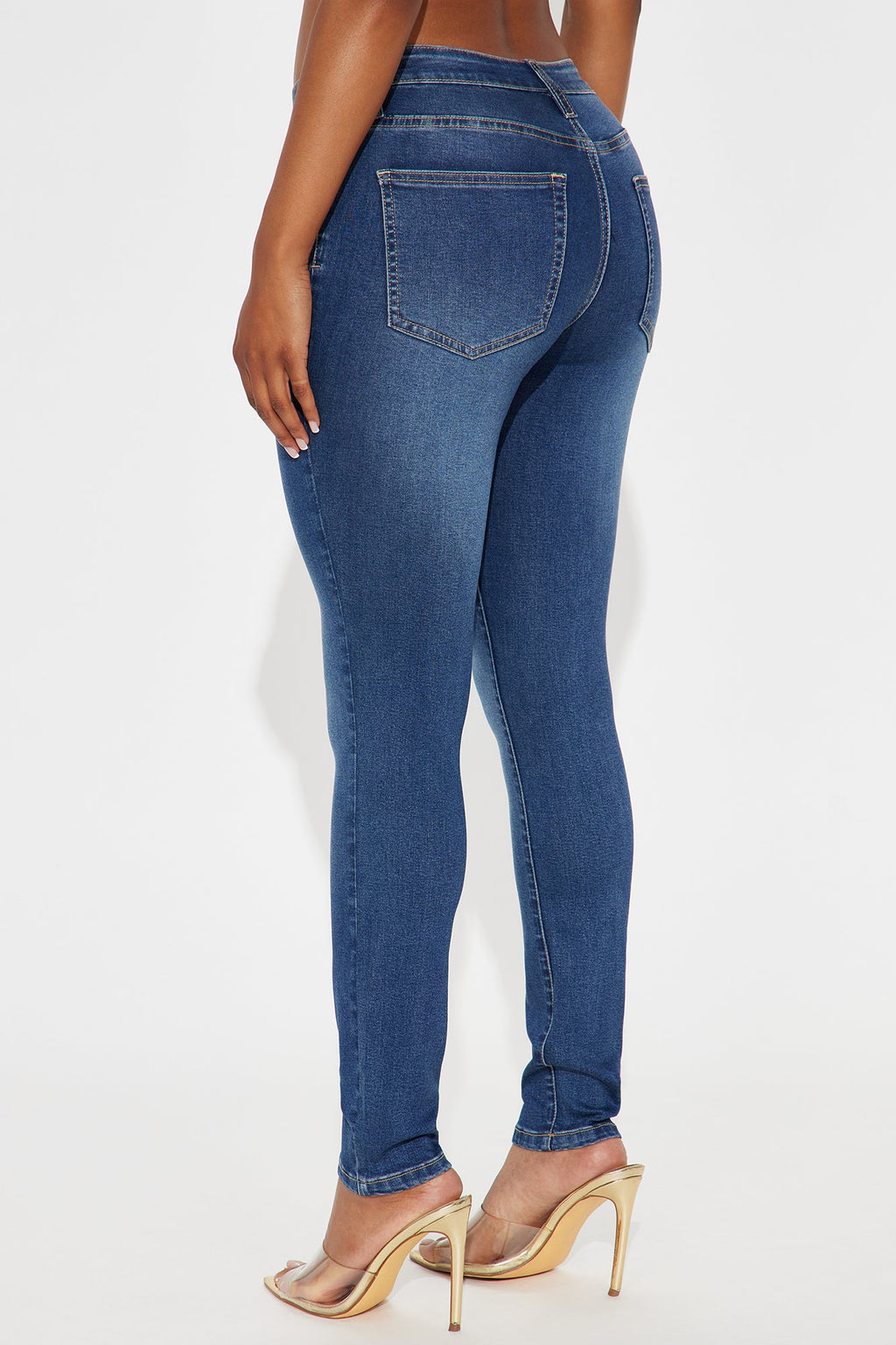 Better Than Ever Compression Skinny Jeans - Dark Wash