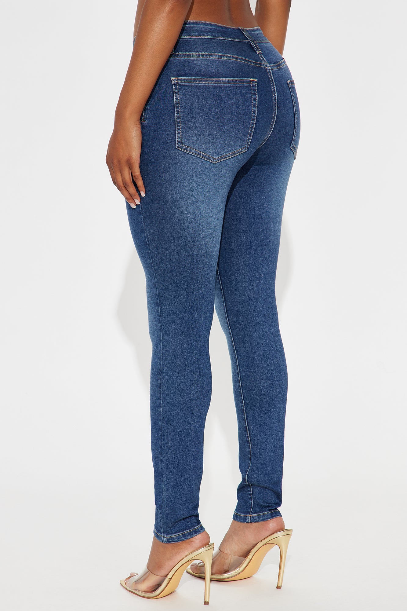 Better Than Ever Compression Skinny Jeans - Dark Wash