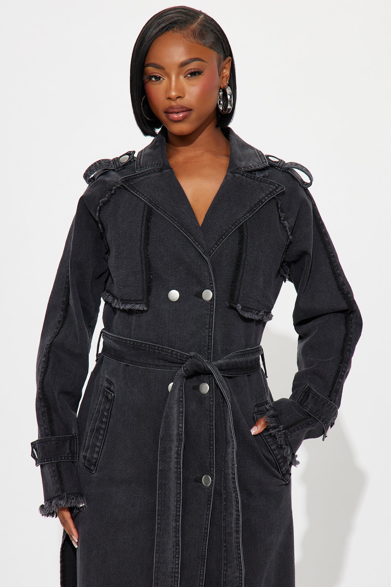 New York Days Denim Coat - Black Wash