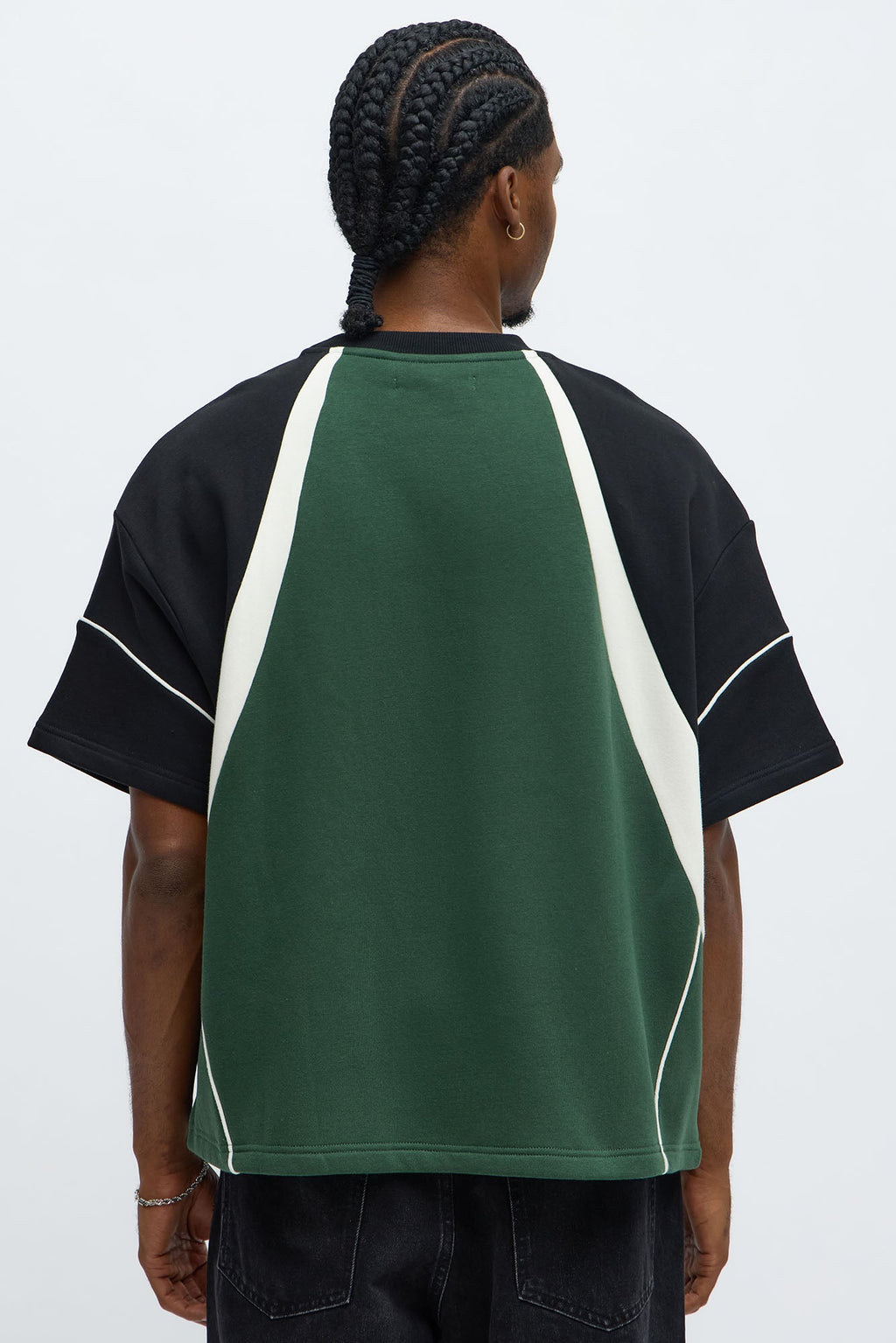 Tyson Oversized X Varsity Short Sleeve Tee - Green/combo