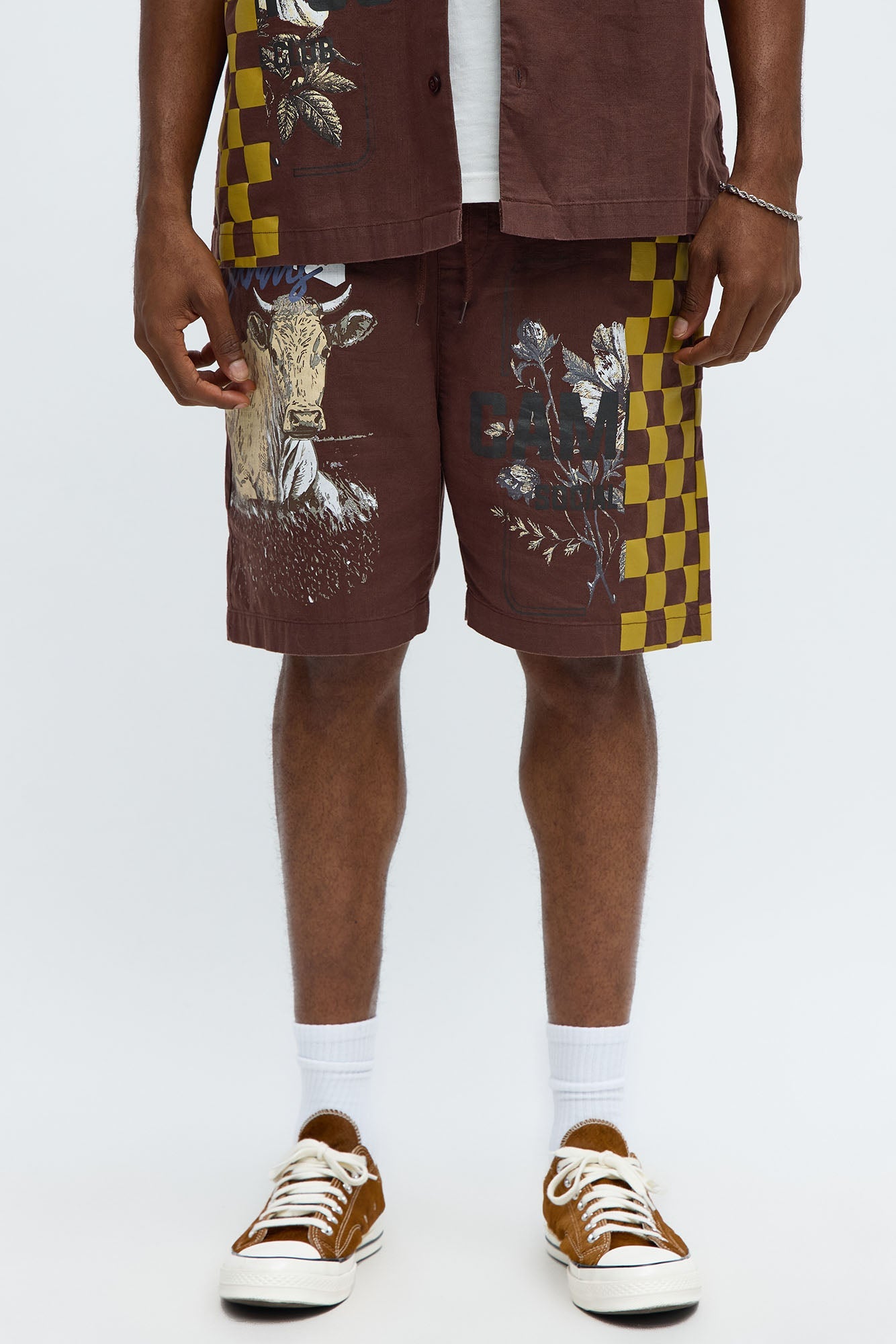 Groves Relaxed Drawstring Shorts - Dark Brown
