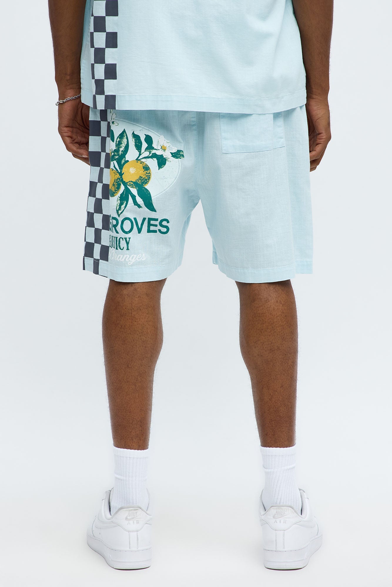 Groves Relaxed Drawstring Shorts - Light Blue