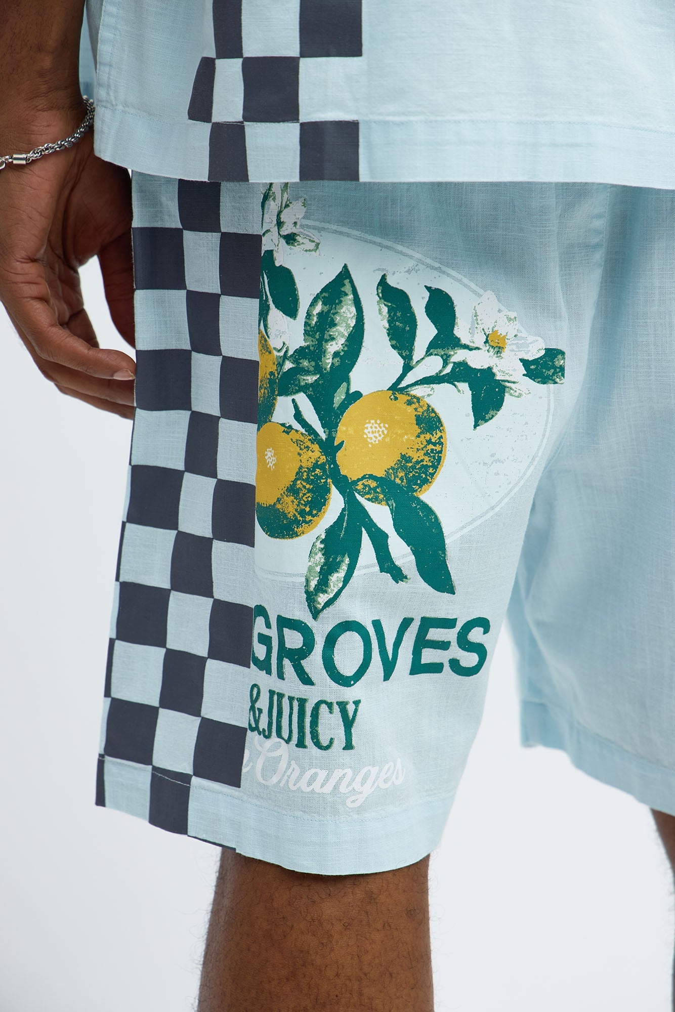 Groves Relaxed Drawstring Shorts - Light Blue
