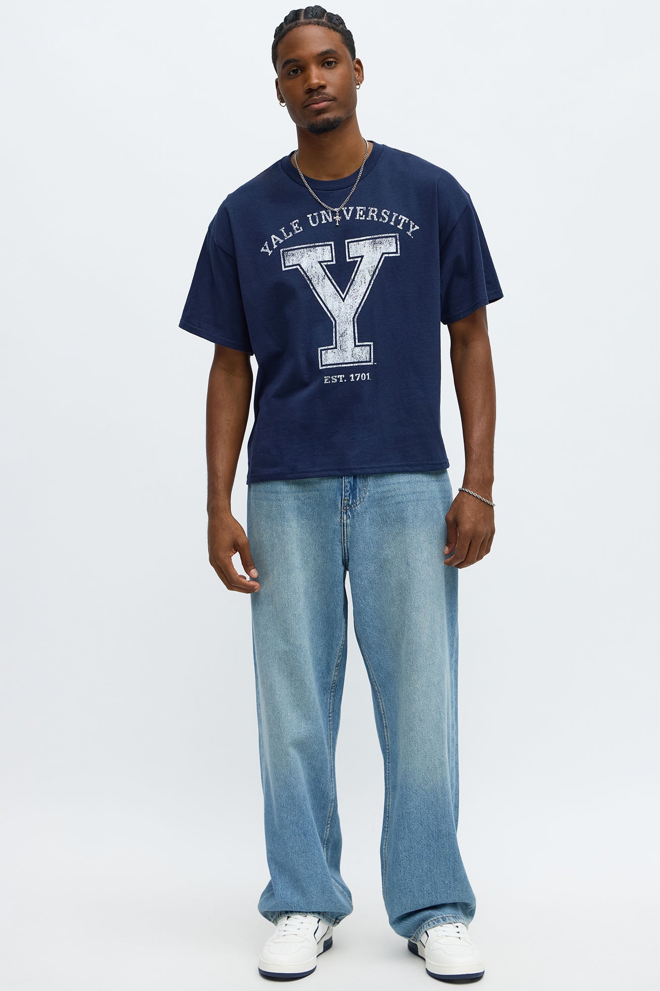 Yale University Oversized Short Sleeve Tee - Navy