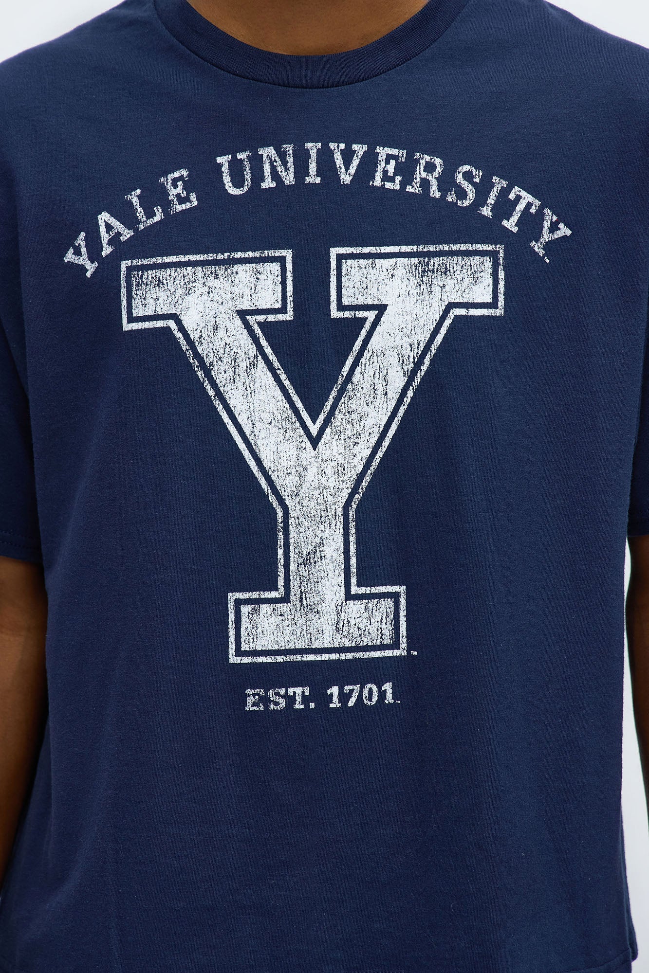 Yale University Oversized Short Sleeve Tee - Navy