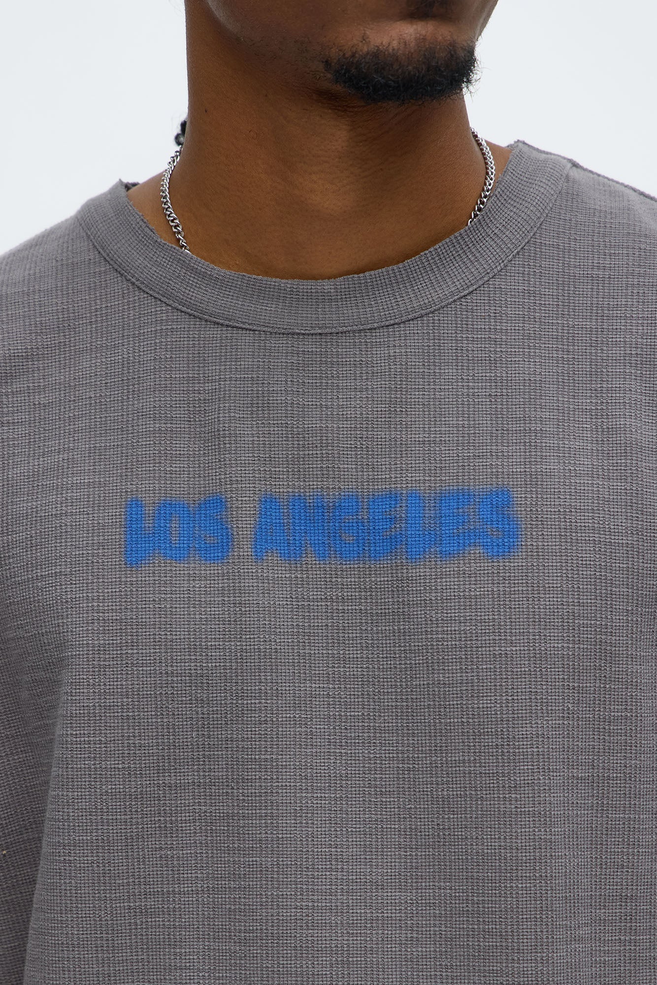 Relaxed Los Angeles Spray Paint Tee - Black