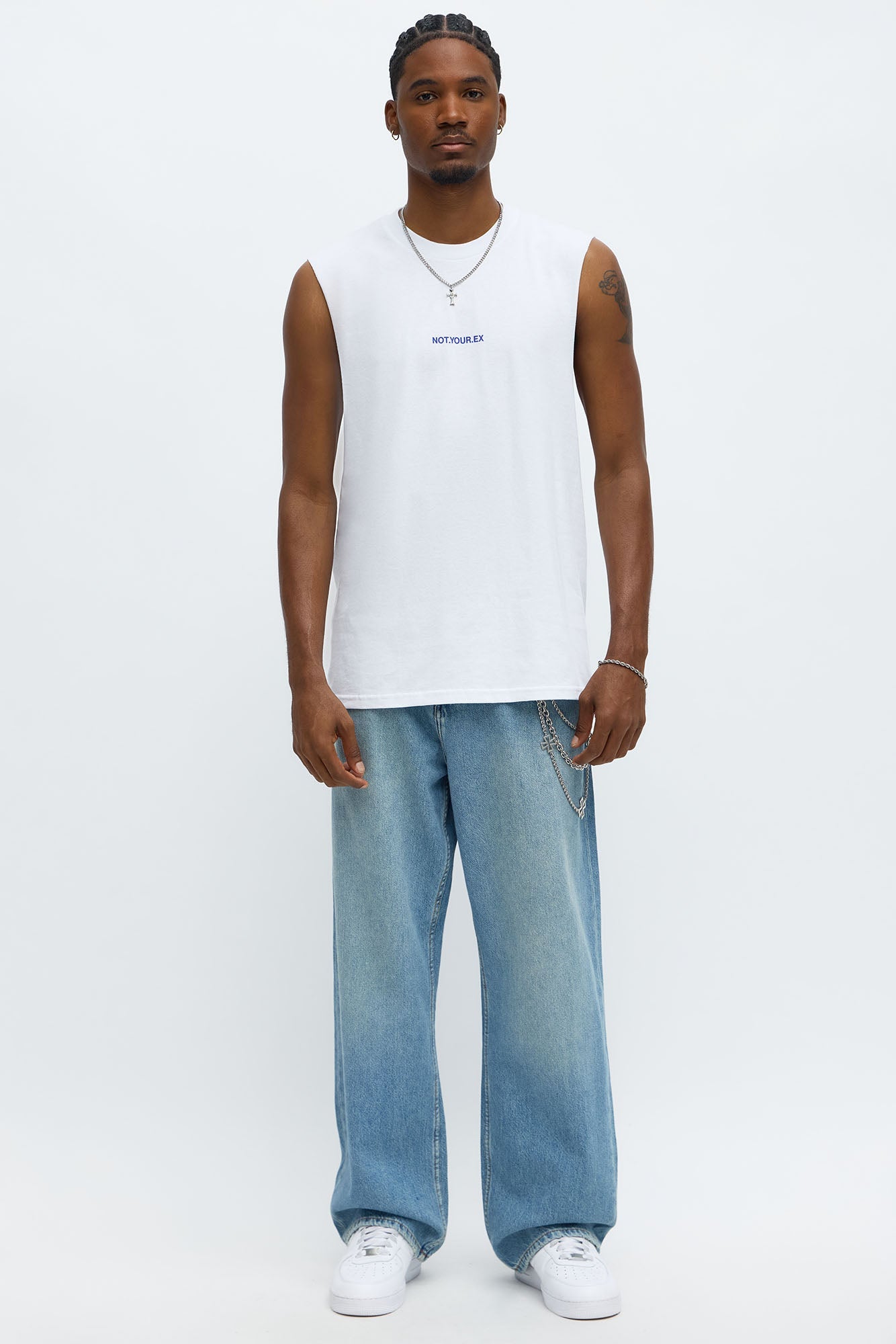 IAMYOURNEXT Muscle Tee - White