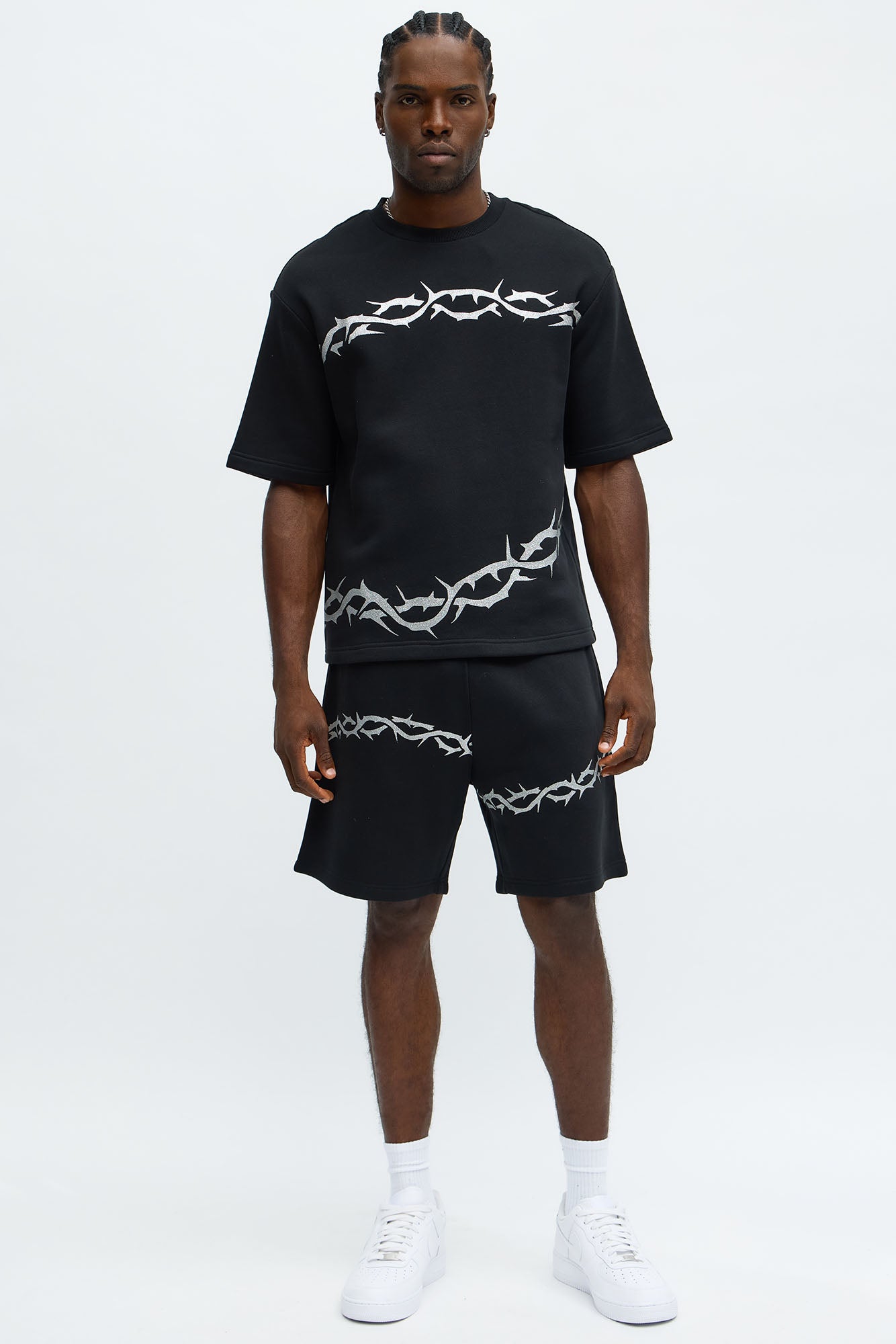 Tyson Barbed Wire Short Sleeve Tee - Black