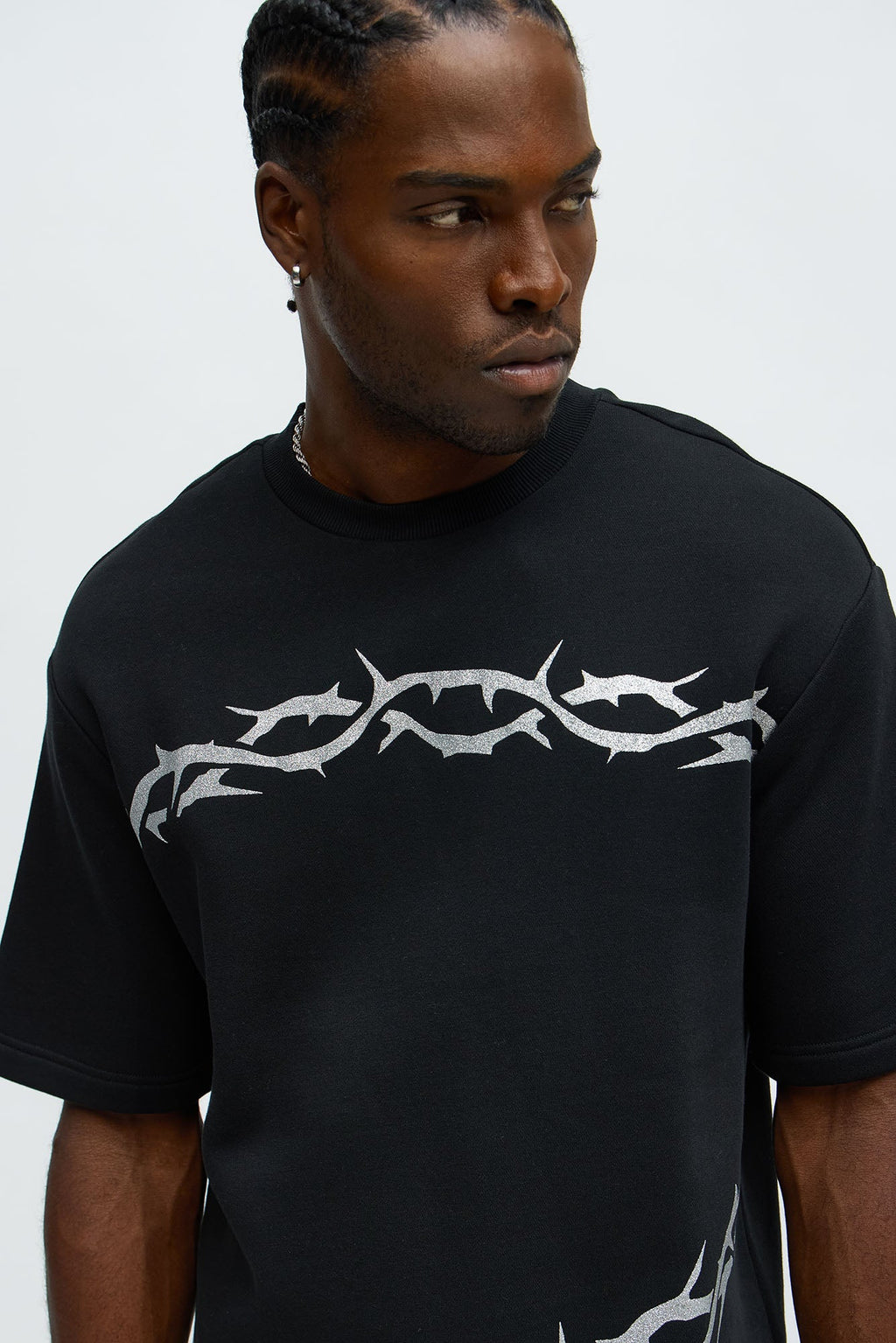 Tyson Barbed Wire Short Sleeve Tee - Black