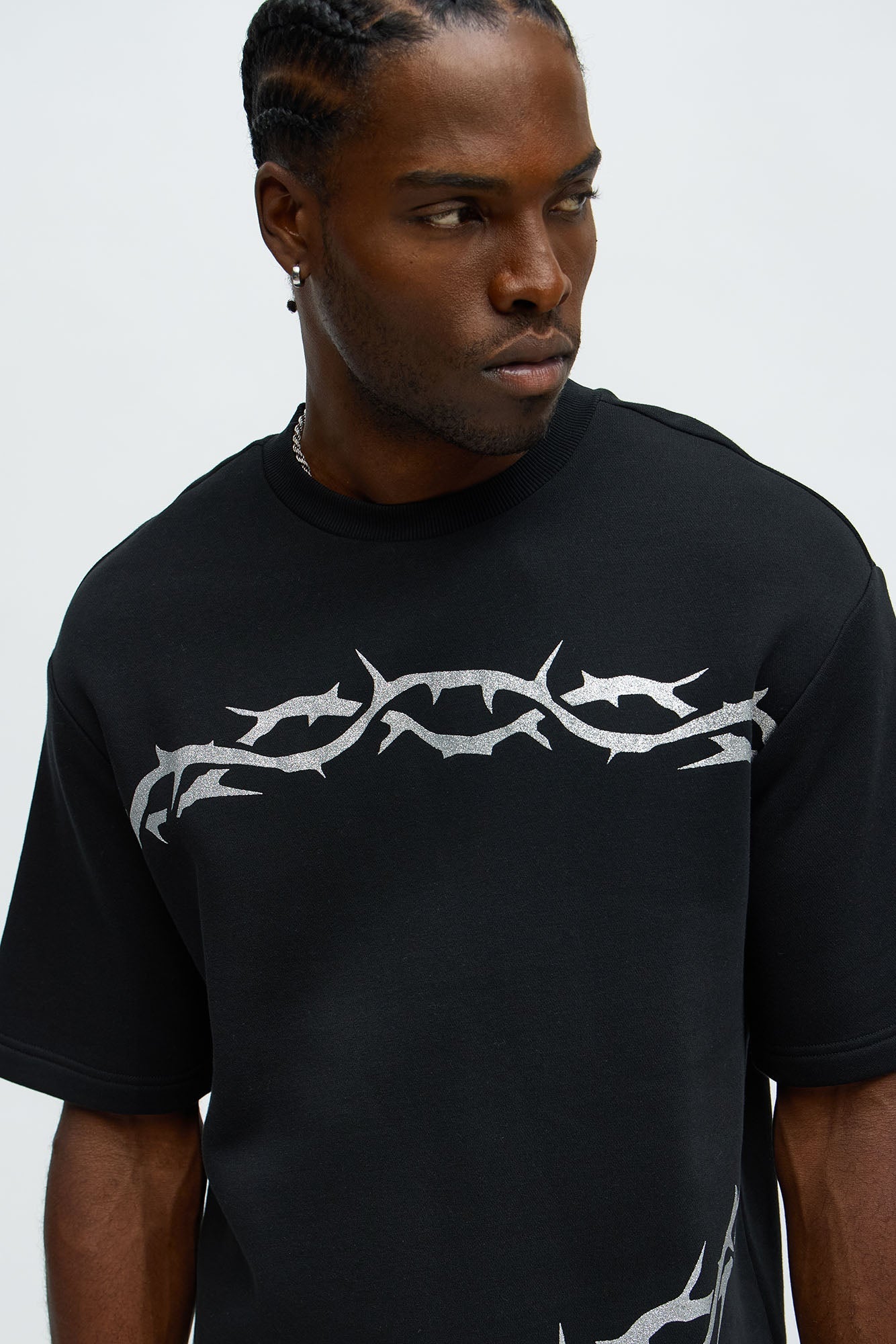Tyson Barbed Wire Short Sleeve Tee - Black