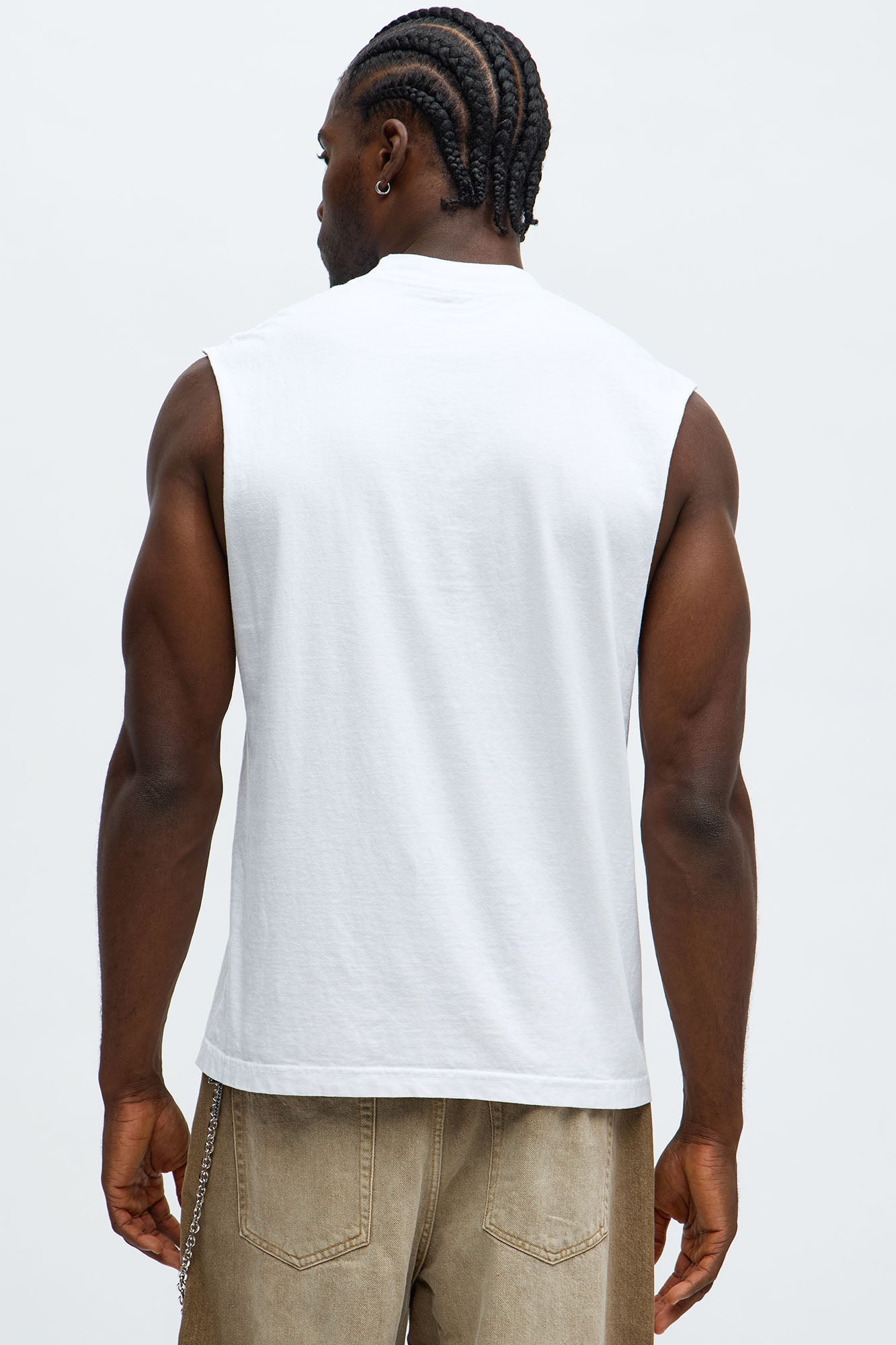 Beware Of The Dawg Muscle Tee - White