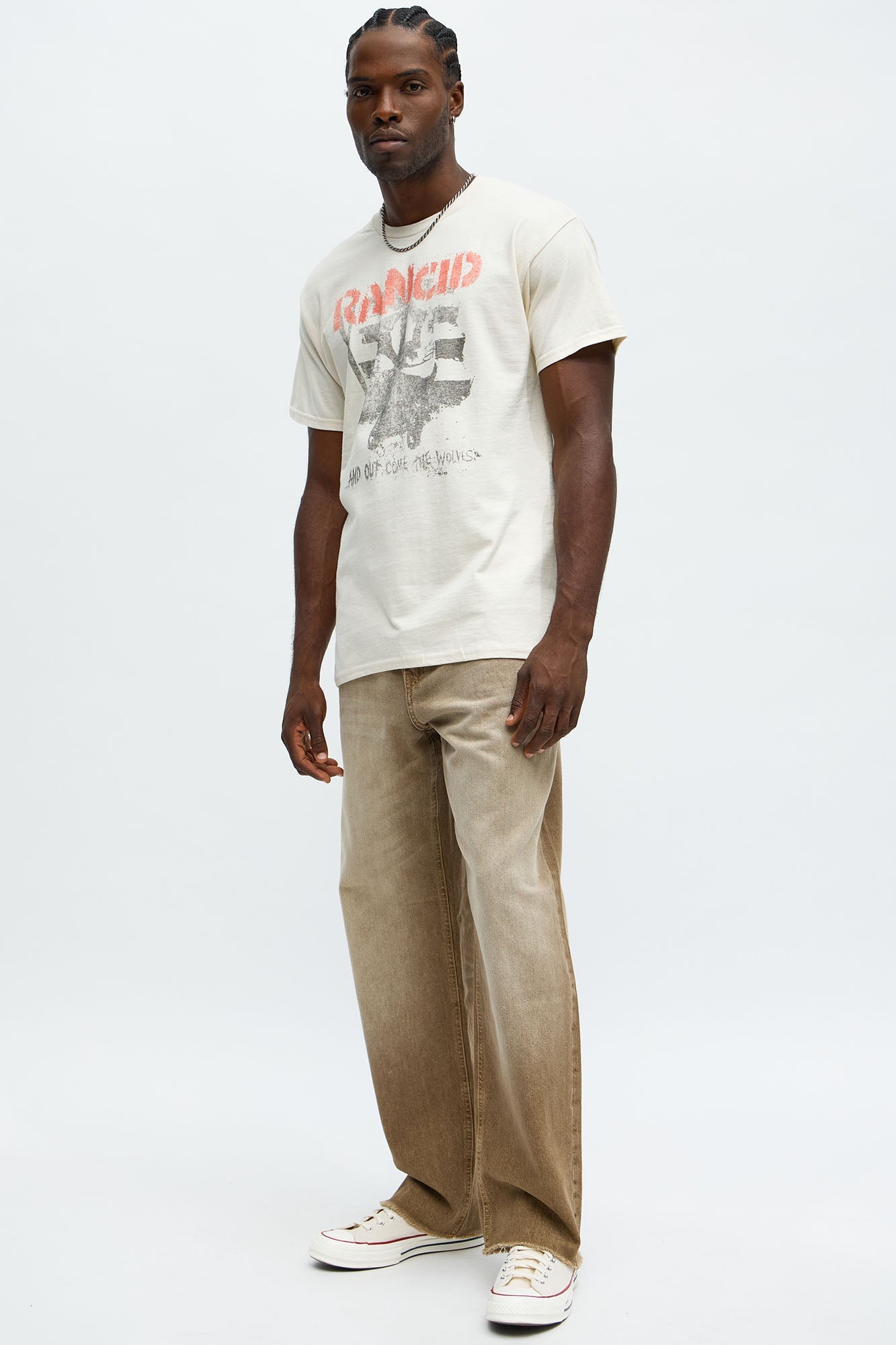 Rancid Wolves Short Sleeve Tee - Natural