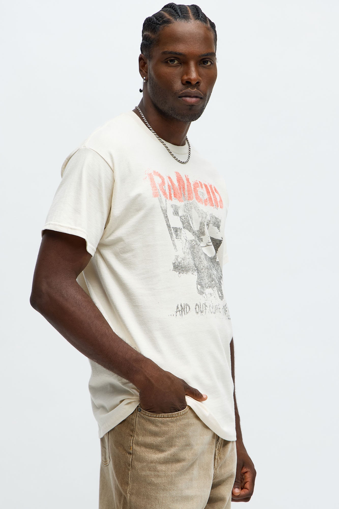Rancid Wolves Short Sleeve Tee - Natural