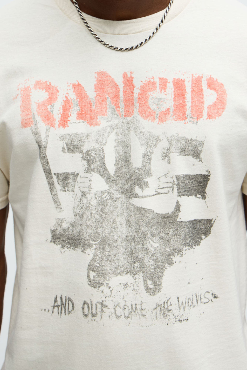 Rancid Wolves Short Sleeve Tee - Natural