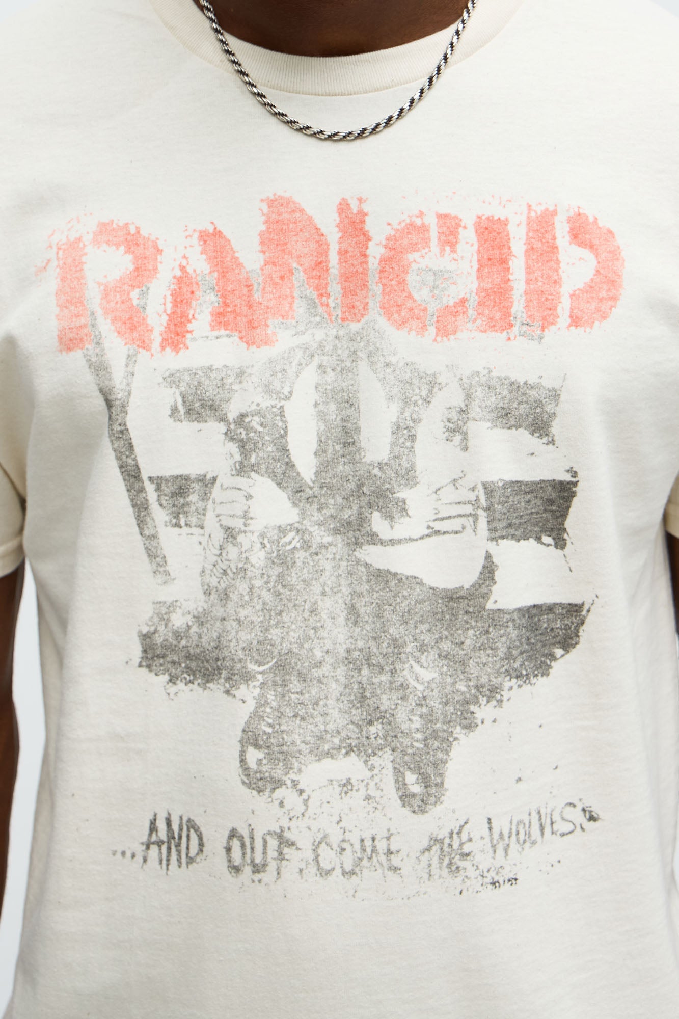 Rancid Wolves Short Sleeve Tee - Natural