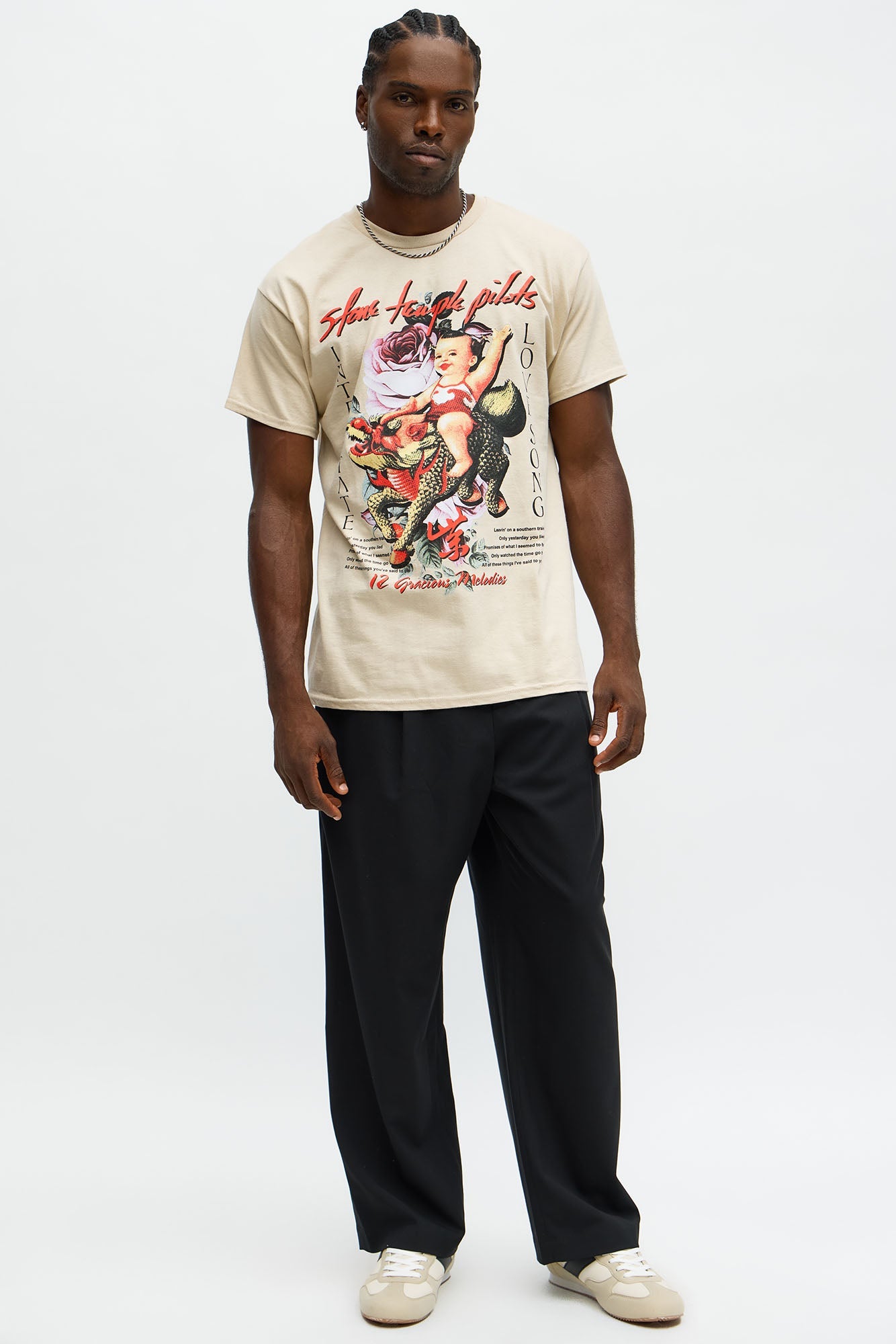 Stone Temple Pilots Love Song Short Sleeve Tee - Sand
