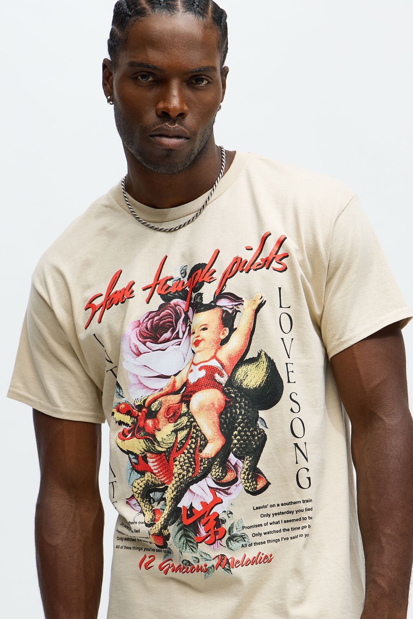 Stone Temple Pilots Love Song Short Sleeve Tee - Sand