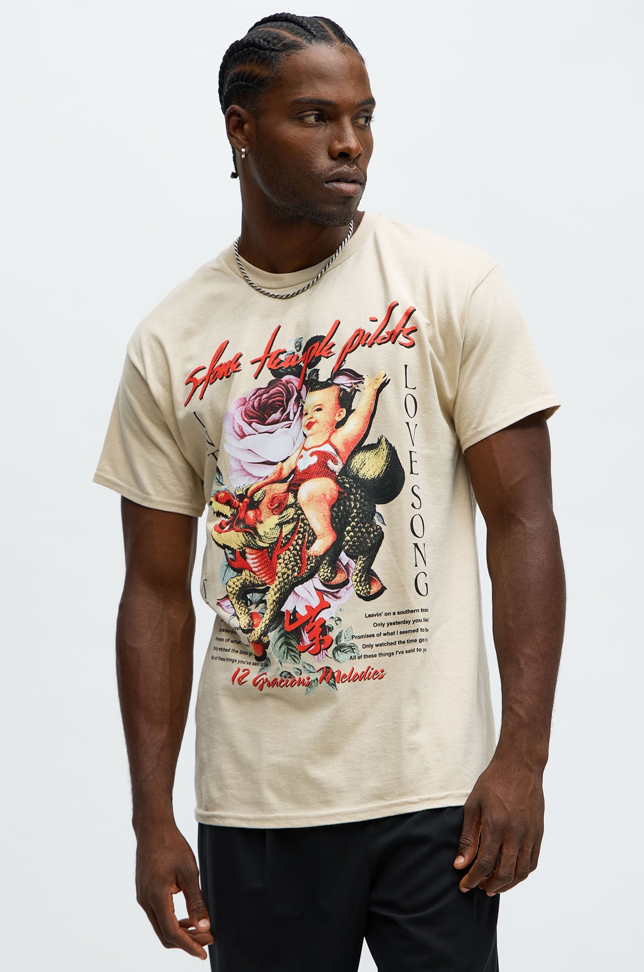 Stone Temple Pilots Love Song Short Sleeve Tee - Sand
