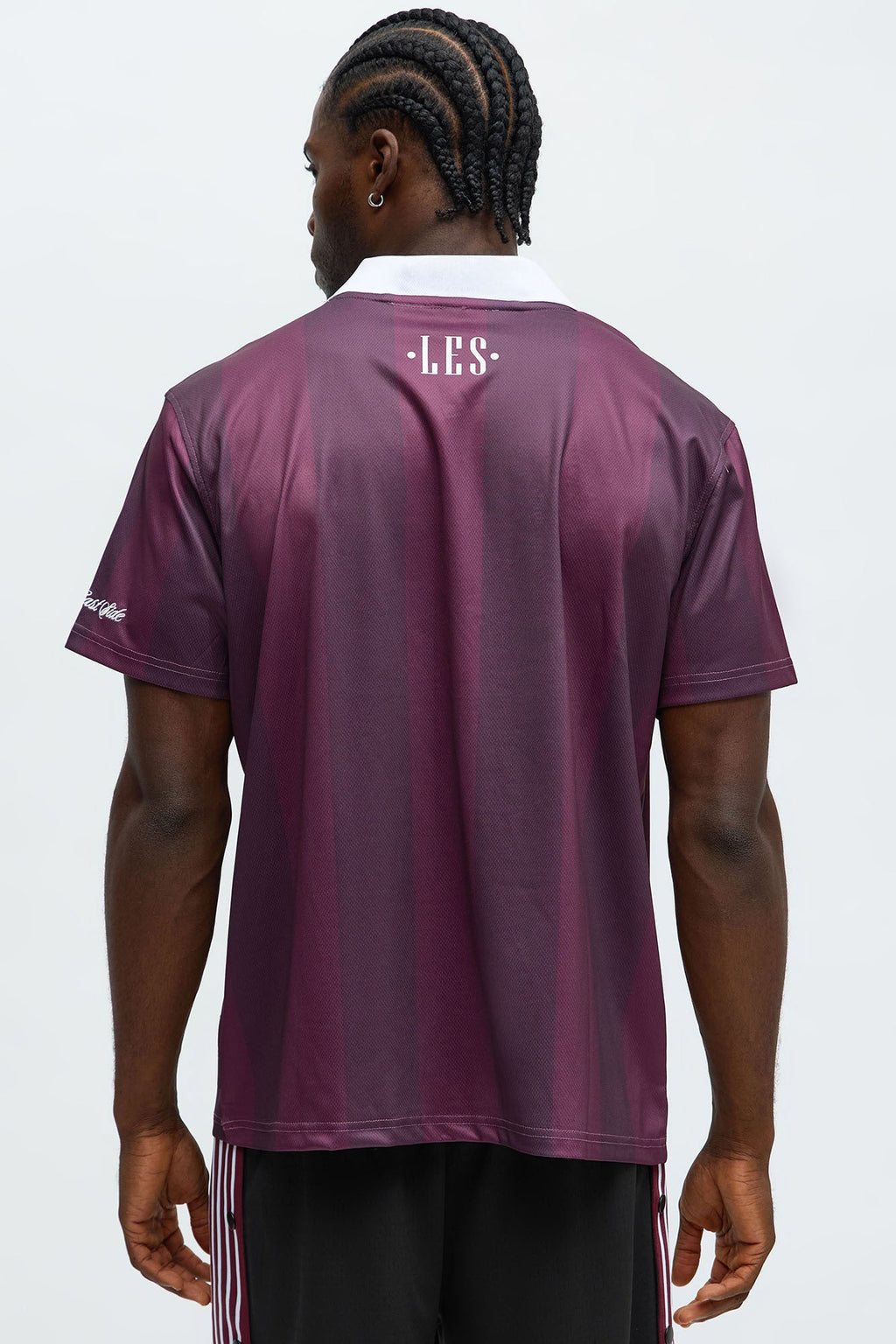 Play The Field Johnny Collar Jersey - Burgundy/combo
