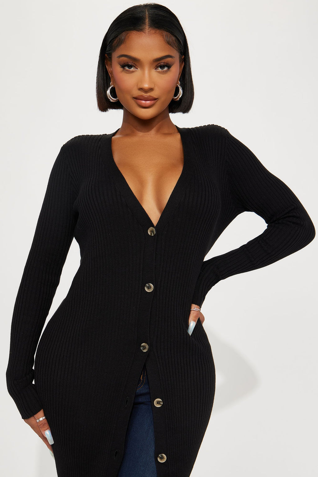 Rissa Cardigan Sweater - Black