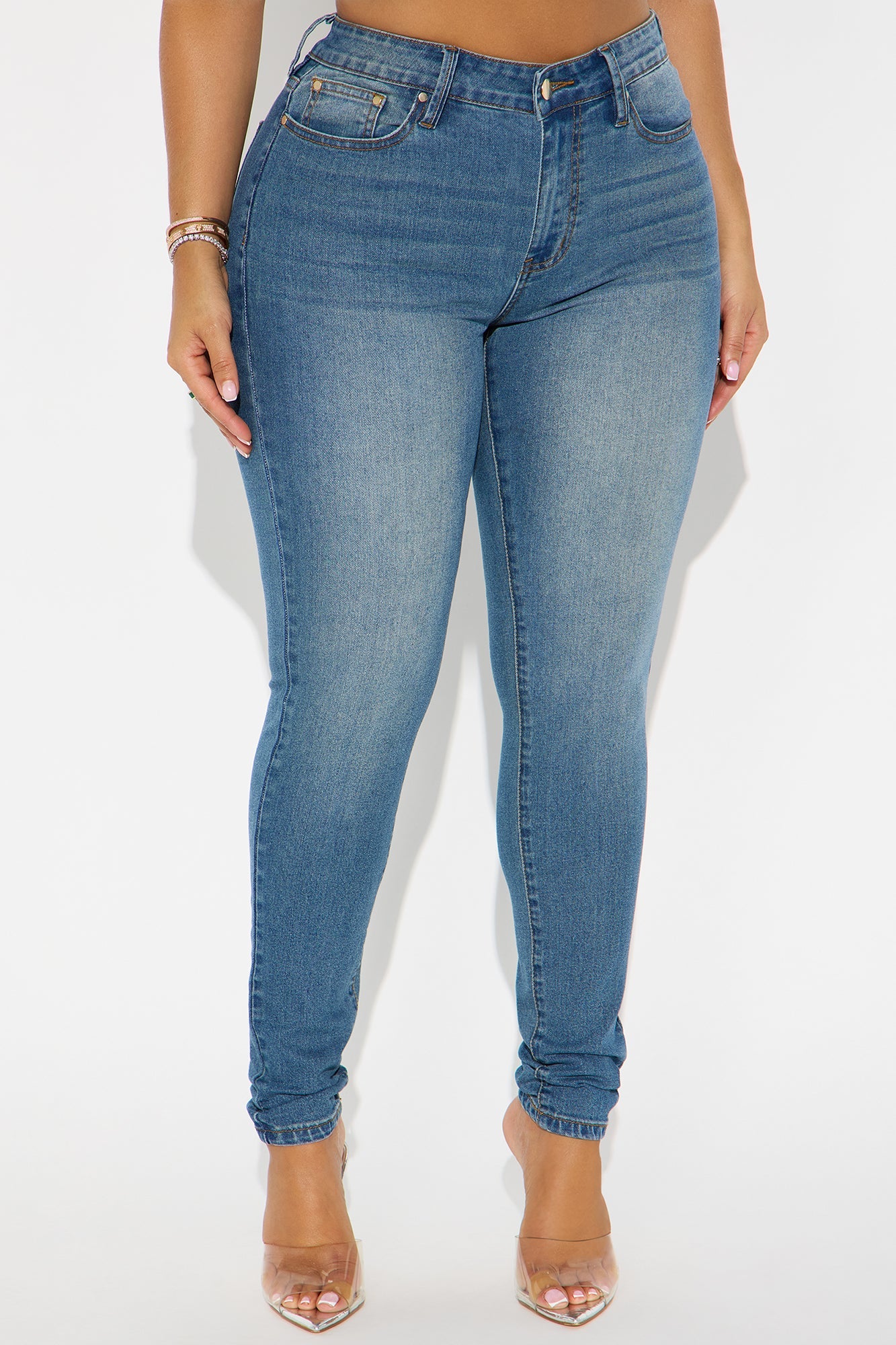 She's Fire Stretch Skinny Jeans - Vintage Wash