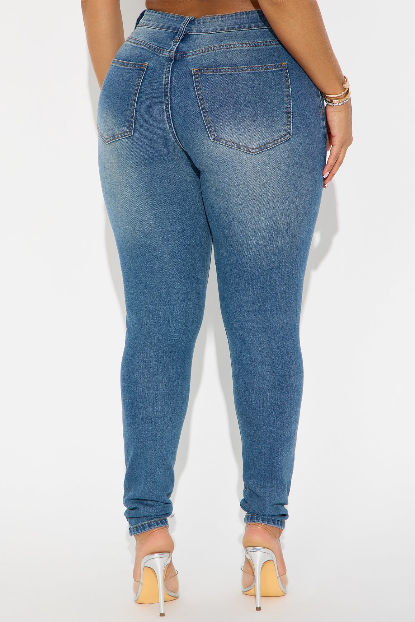 She's Fire Stretch Skinny Jeans - Vintage Wash