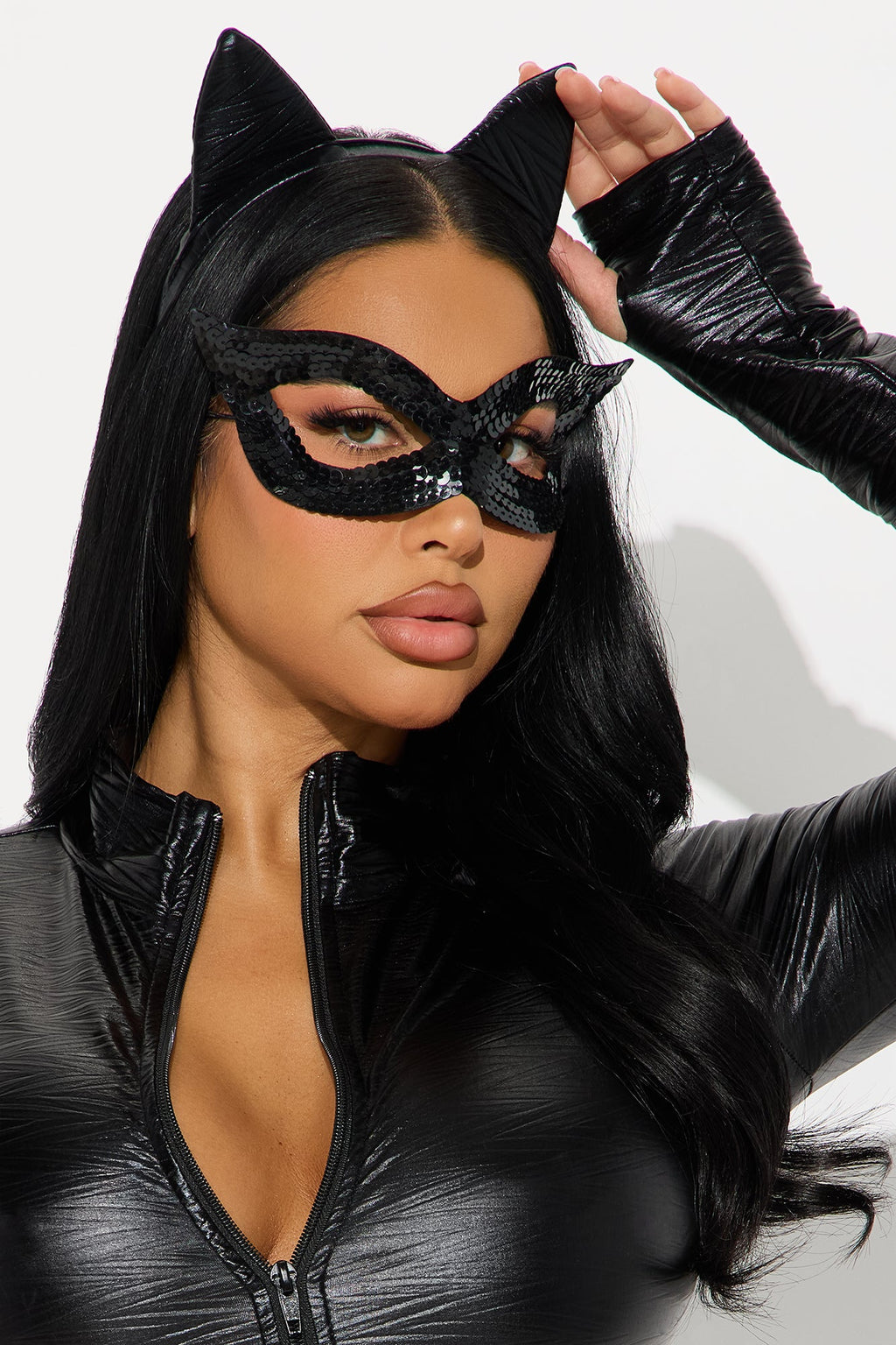 Night Stalker Cat 4 Piece Costume Set - Black