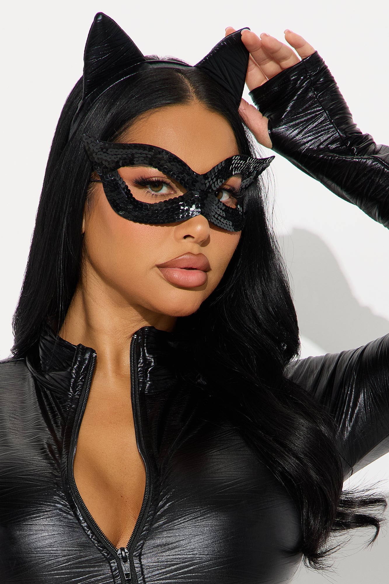 Night Stalker Cat 4 Piece Costume Set - Black
