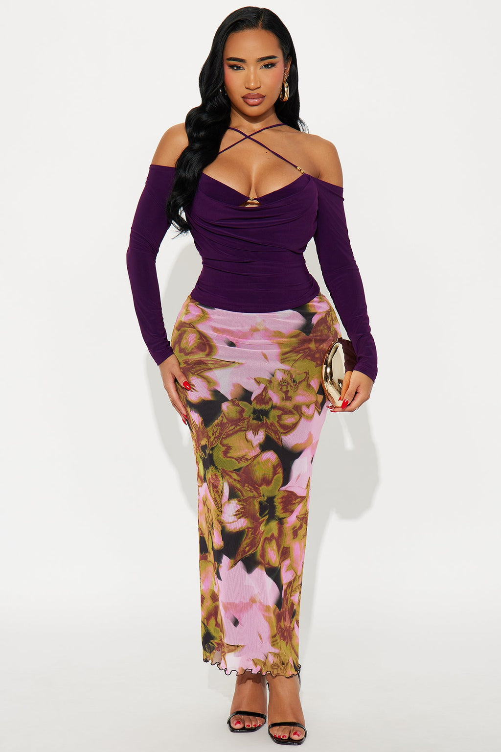Odelia Long Sleeve Top - Plum