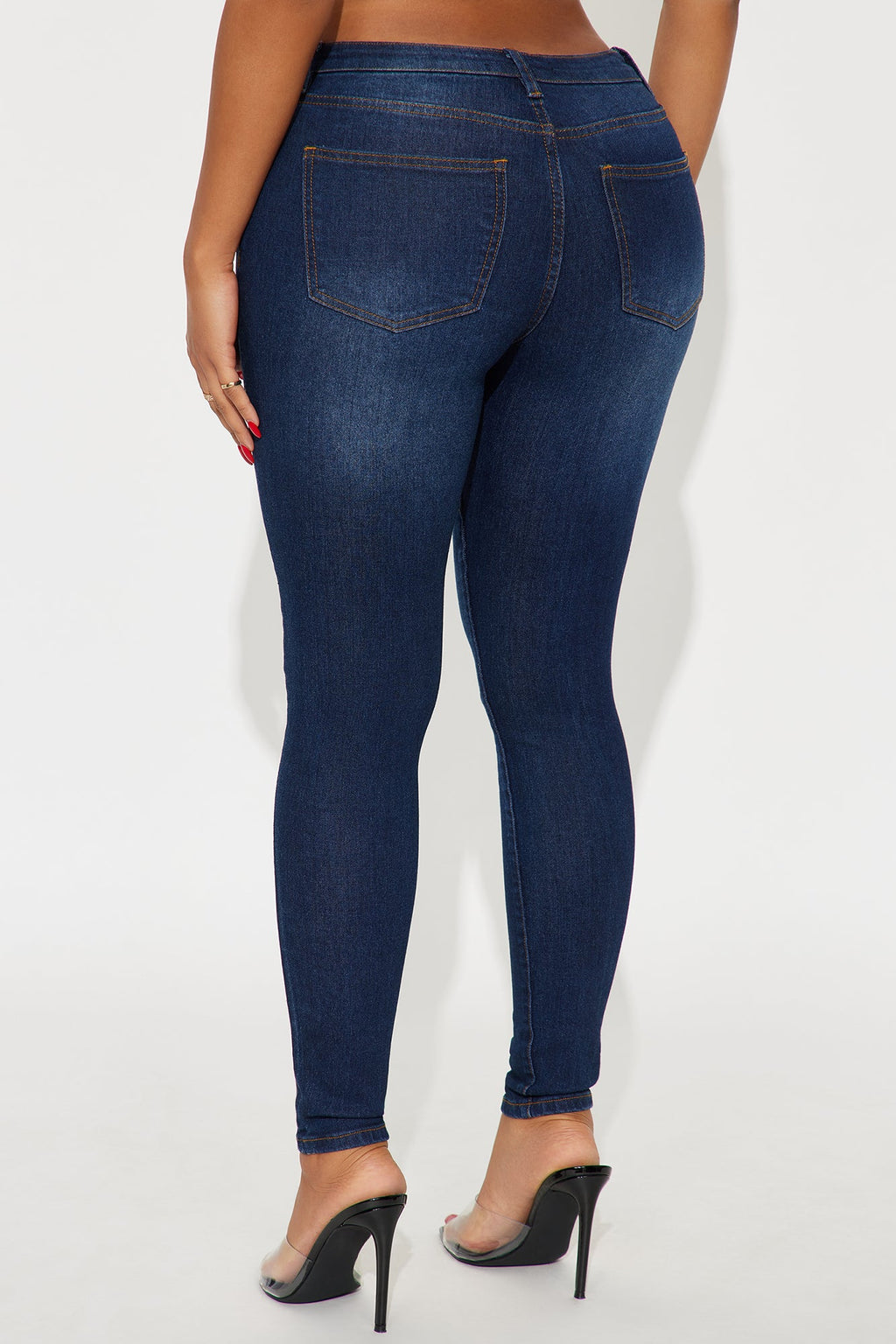 She's Fire Stretch Skinny Jeans - Dark Wash