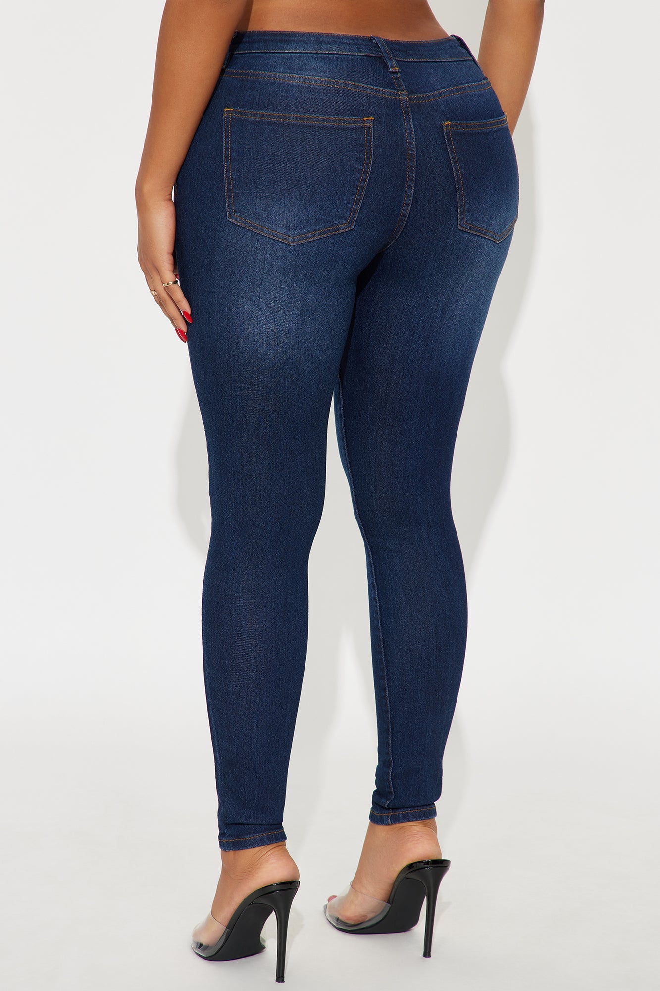 She's Fire Stretch Skinny Jeans - Dark Wash