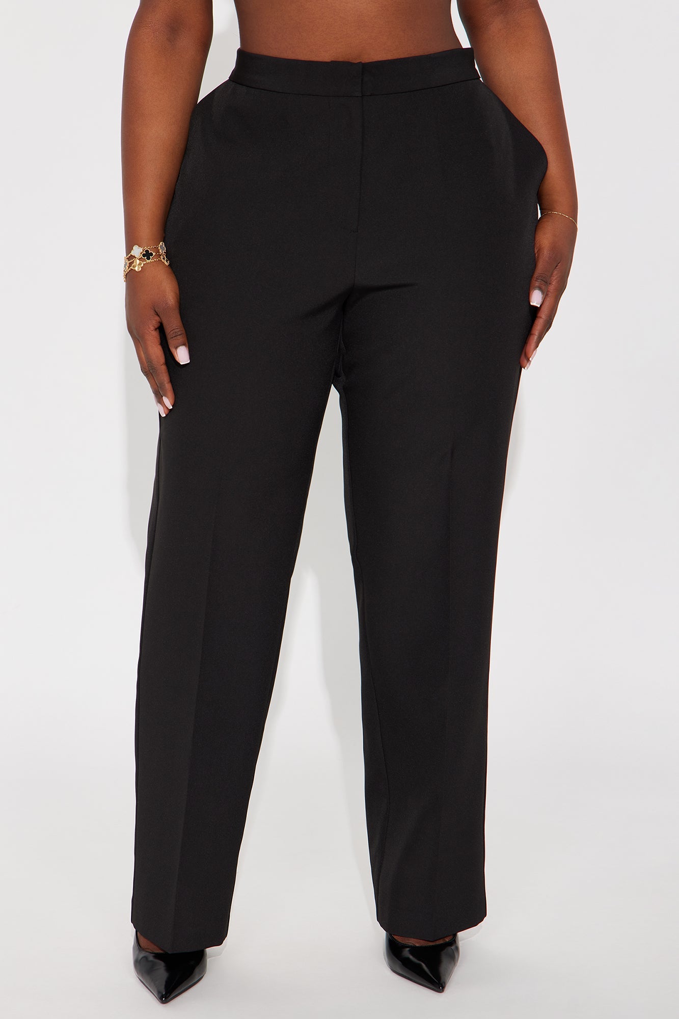 Nikki Skinny Leg Trouser Pant 30″ - Black