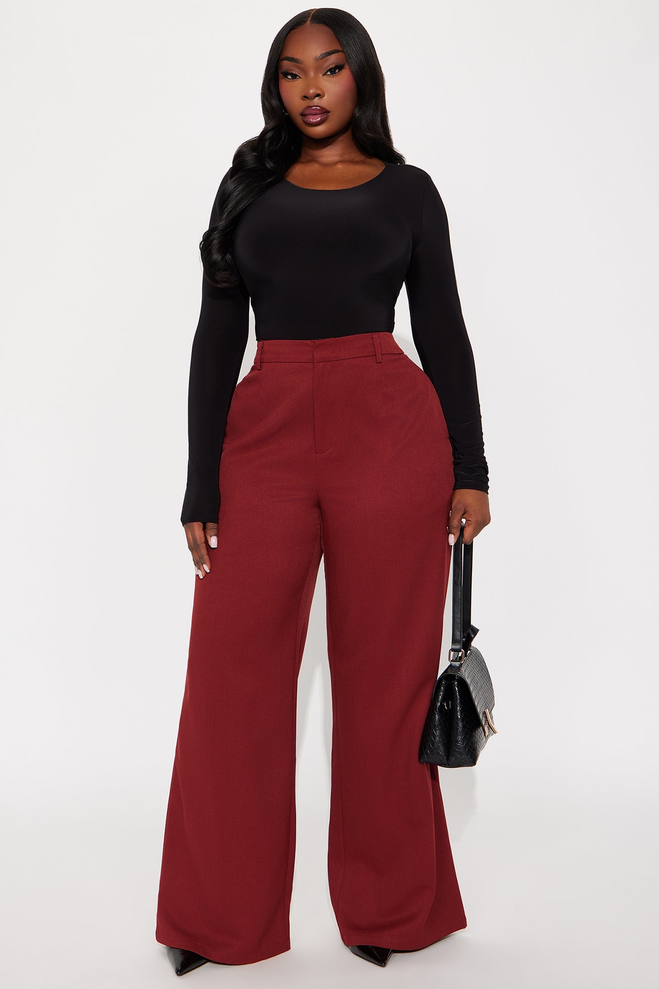 Micah Straight Leg Trouser Pant 33″ - Rust