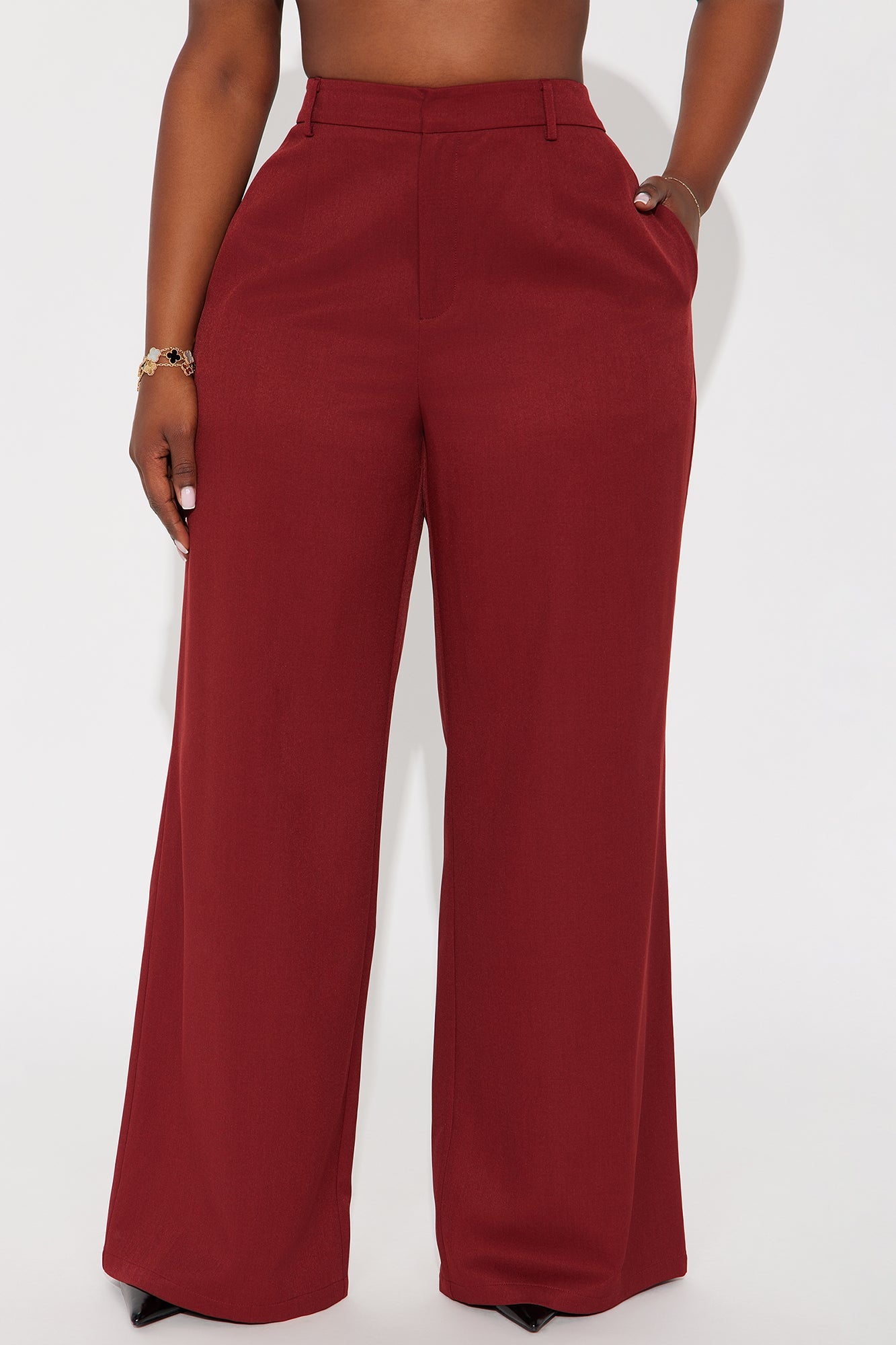 Micah Straight Leg Trouser Pant 33″ - Rust