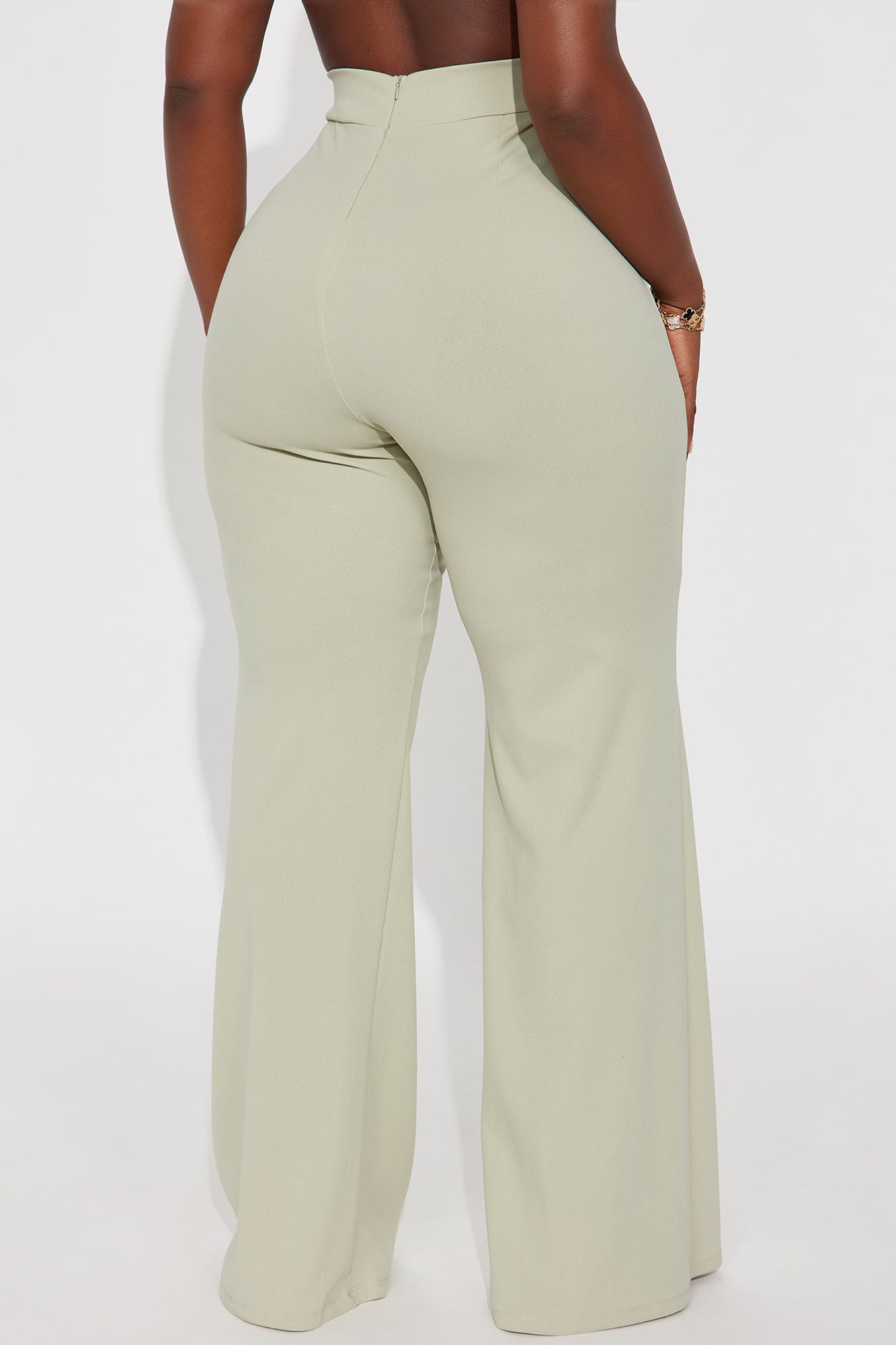 Tall Victoria High Waisted Dress Pants - Sage