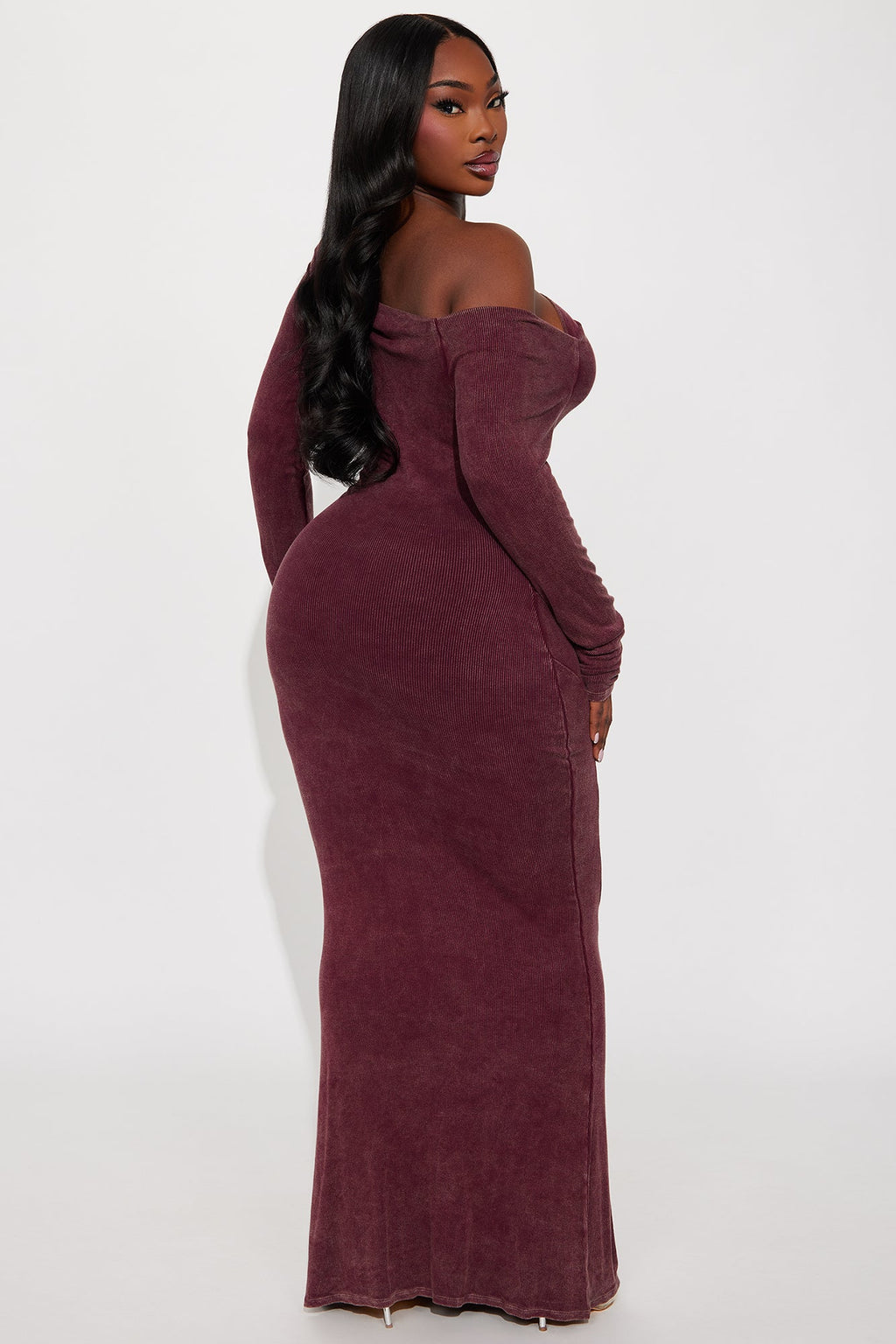 Zadie Ribbed Maxi Dress - Plum