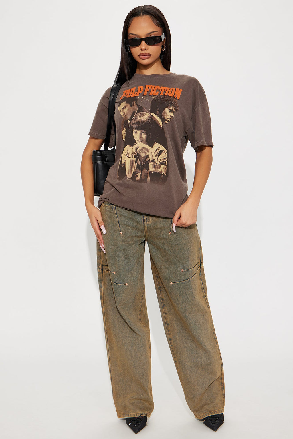 Pulp Fiction Character Washed Tee - Grey