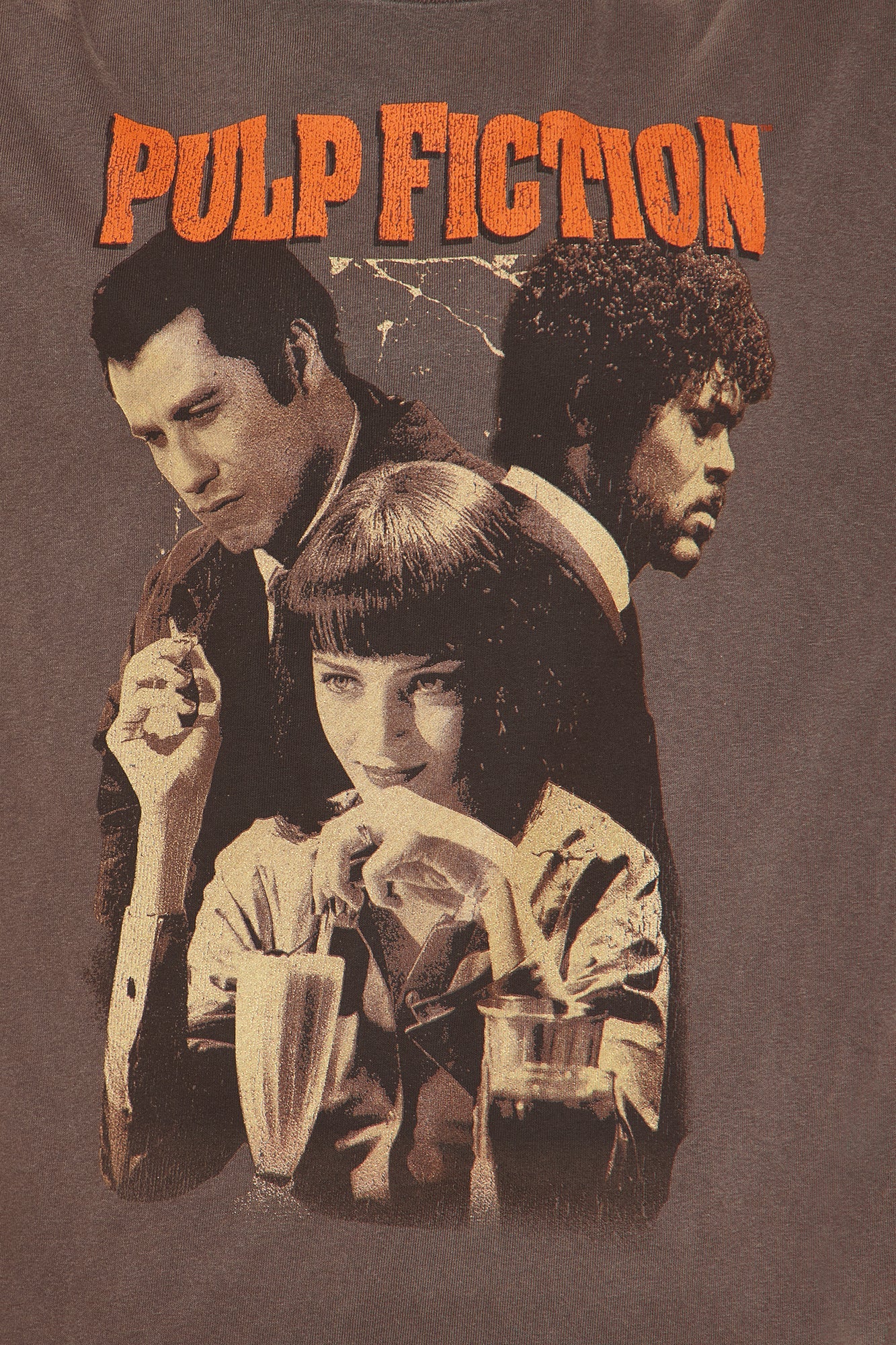 Pulp Fiction Character Washed Tee - Grey