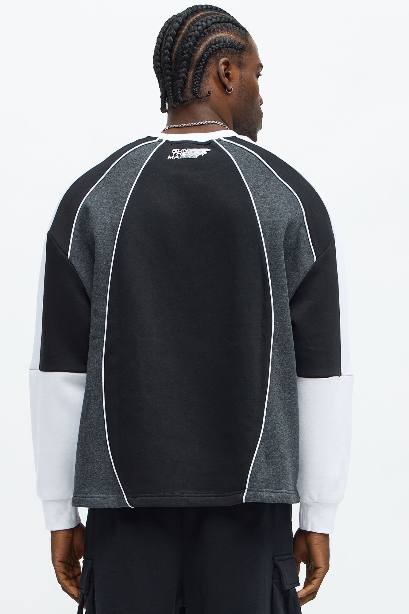 Tyson Oversized Athletic Club Long Sleeve Tee - Multi Color