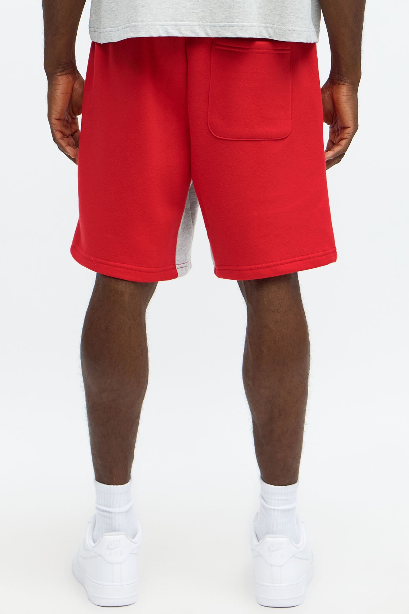Tyson Relaxed Number 3 Shorts - Red/combo