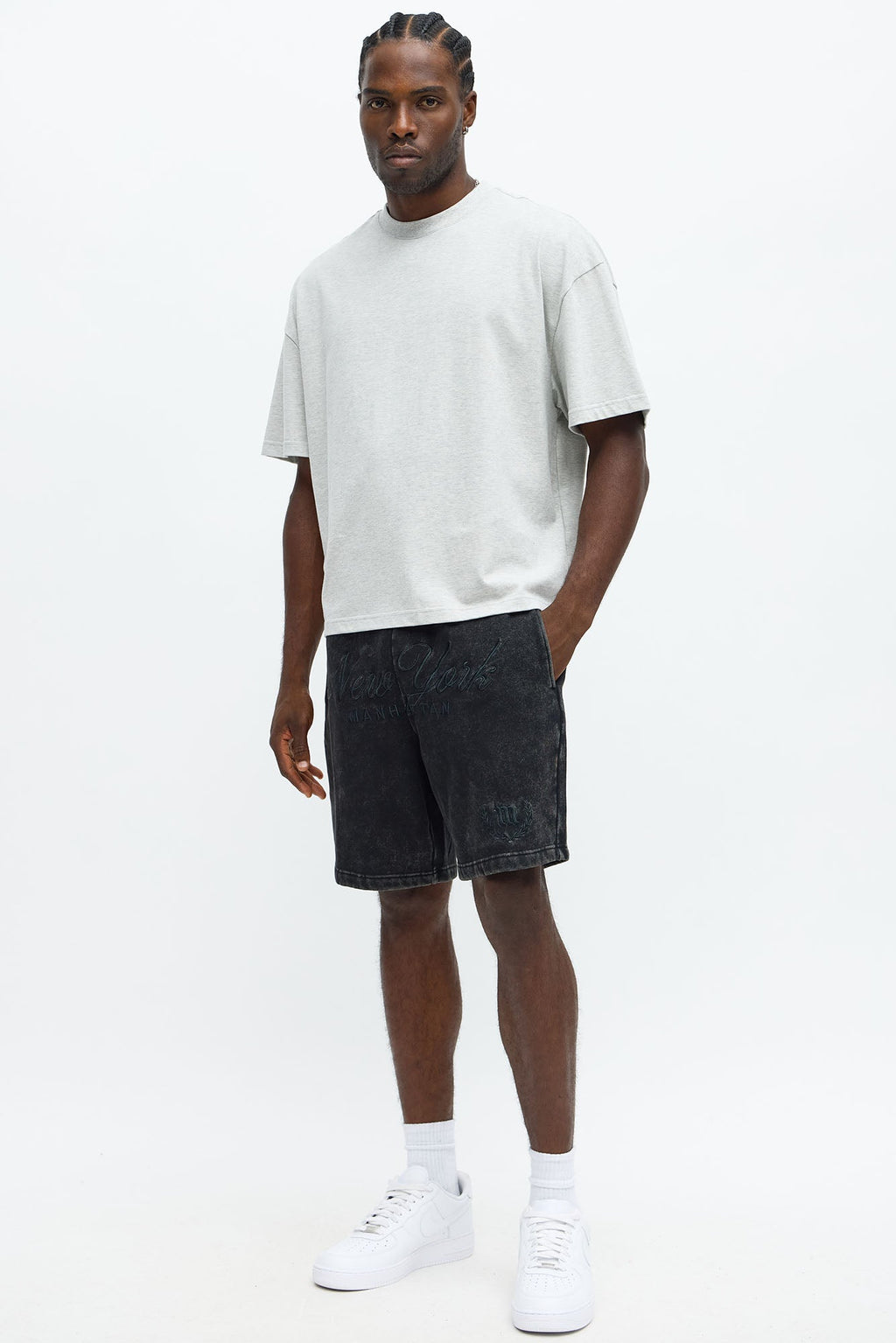 New York Manhattan Sweatshort - Black