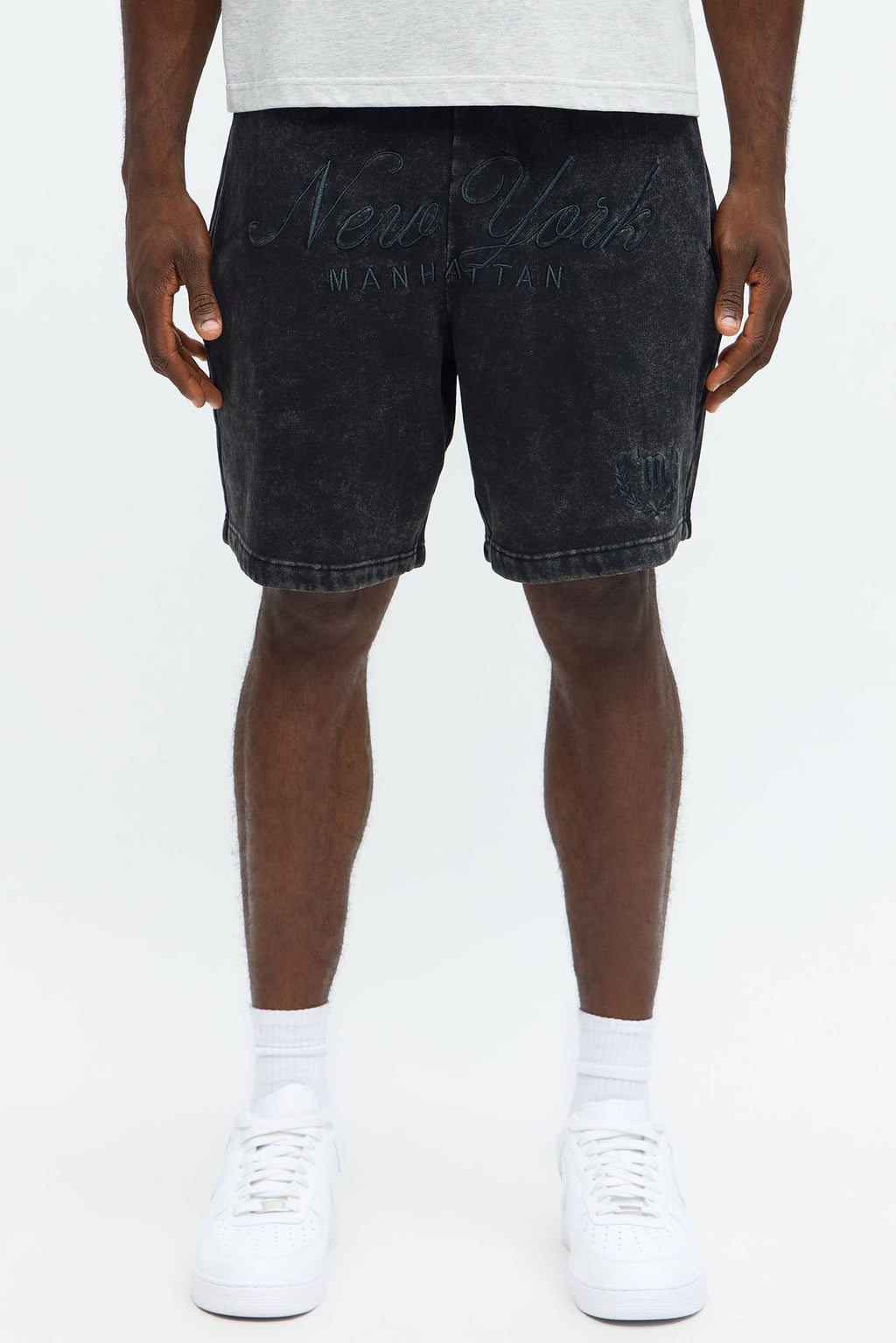 New York Manhattan Sweatshort - Black